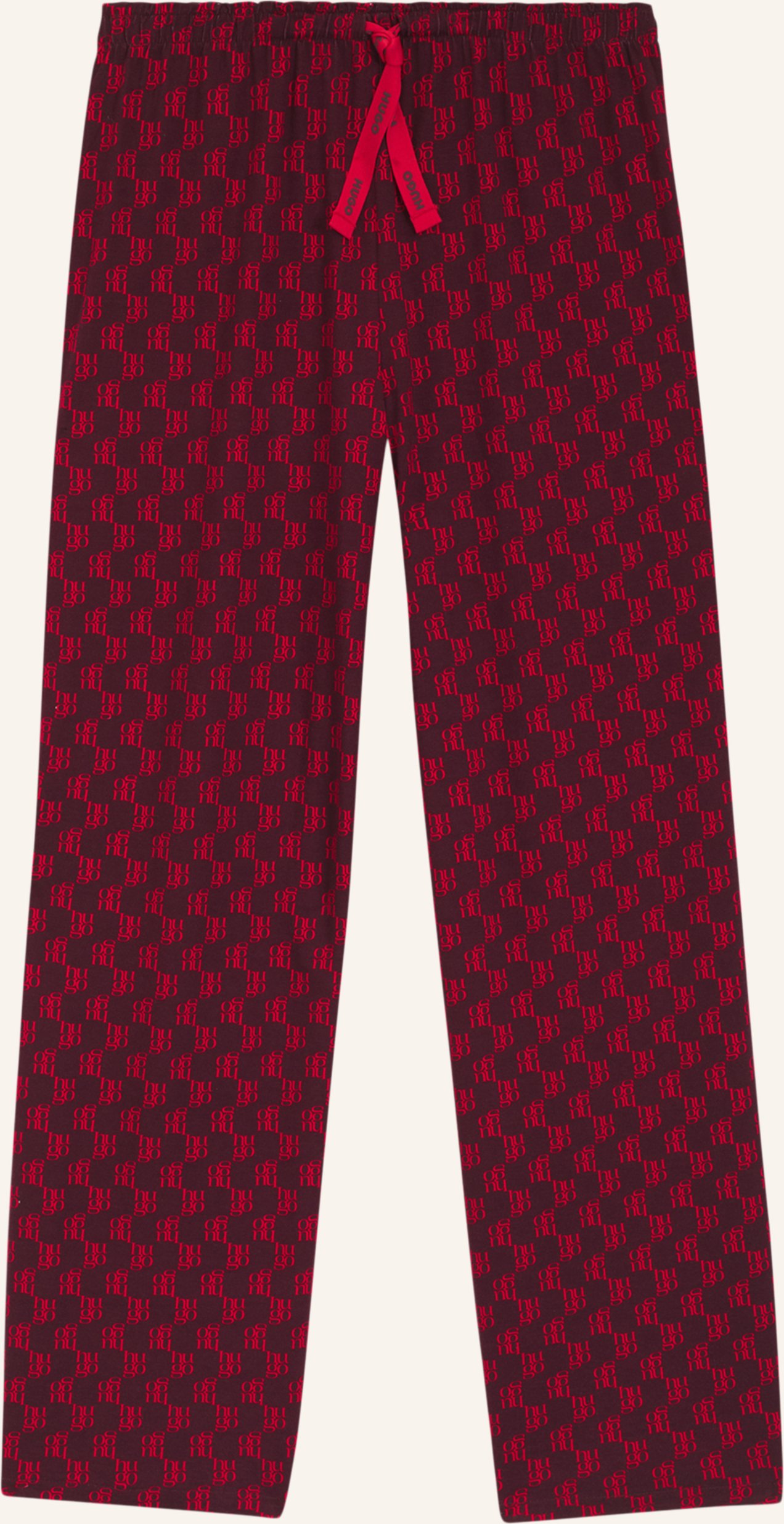 Hugo Pyjamas Unterteil Casual Pants rot