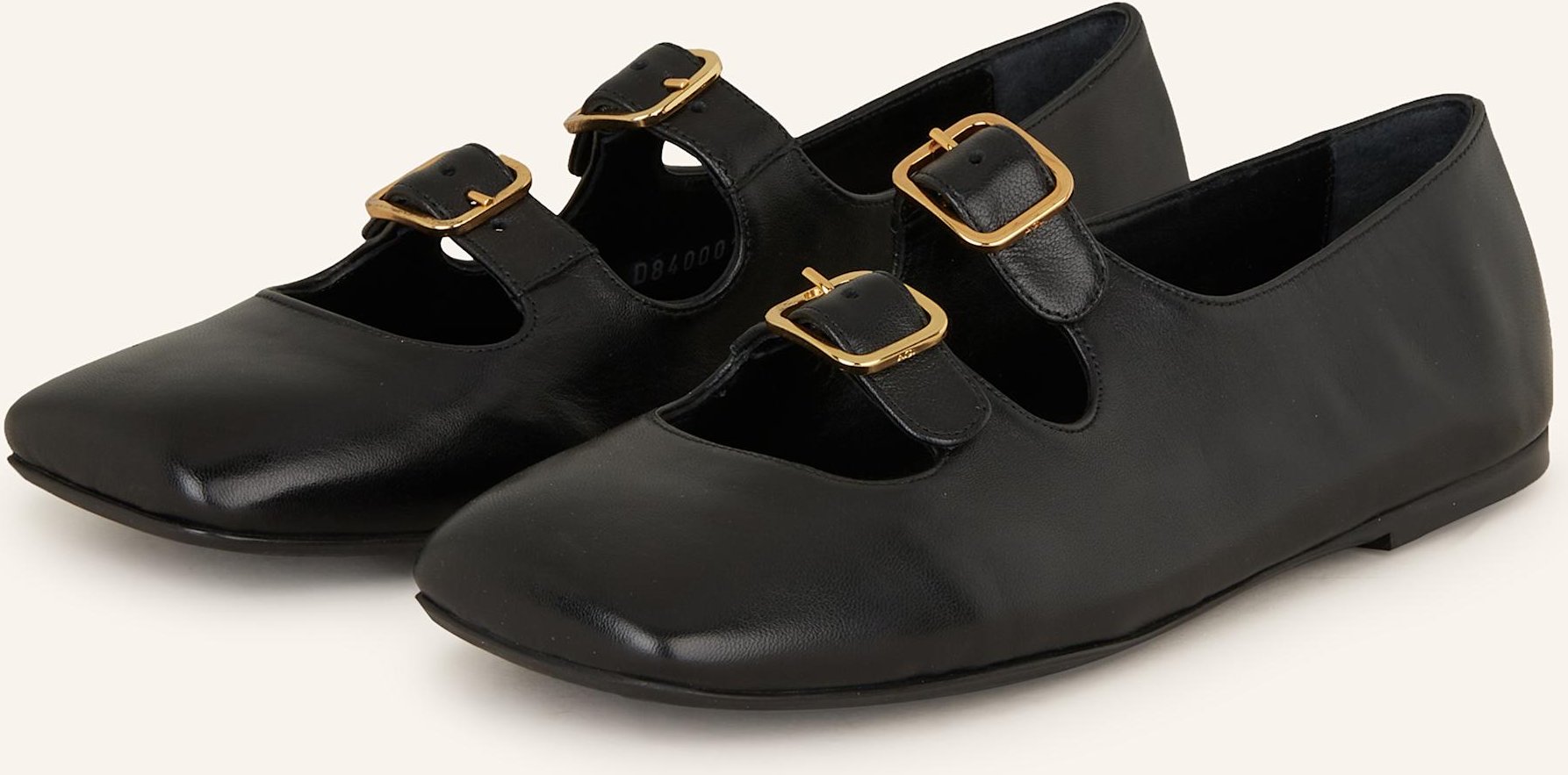 Thumbnail - Agl Mary-Jane-Ballerinas Ceramic schwarz
