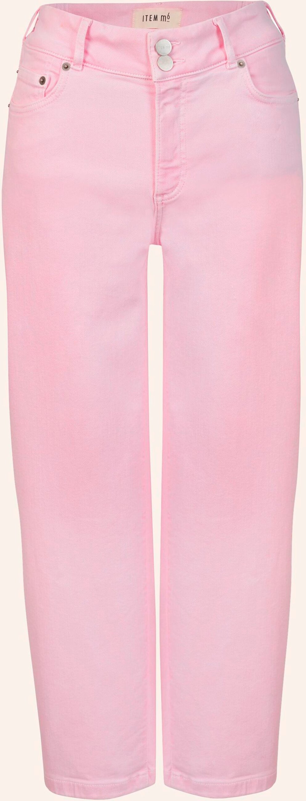 Item m6 7/8-Jeans Cropped High Rise Denim weiss