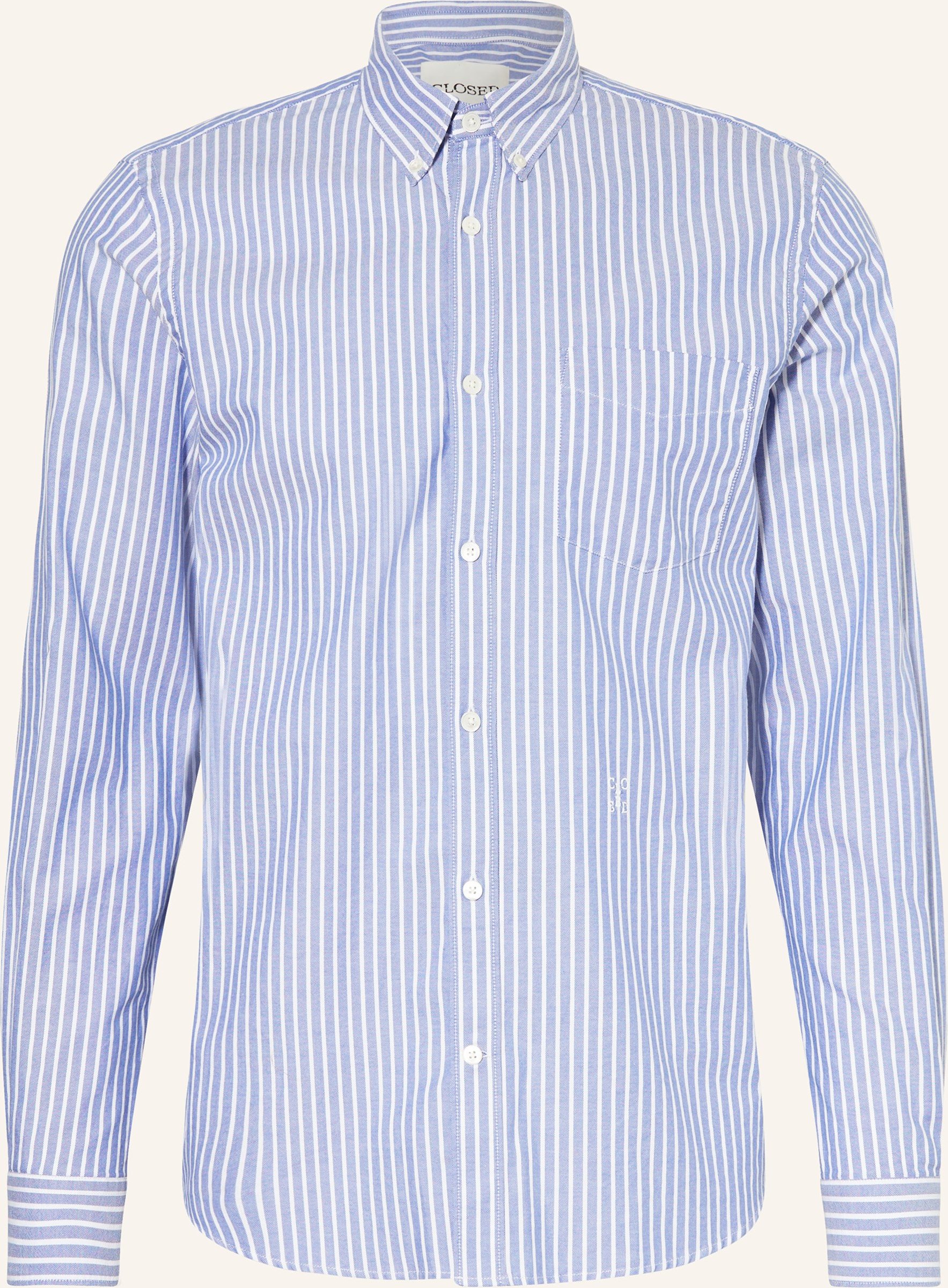 Closed Oxfordhemd Comfort Fit blau