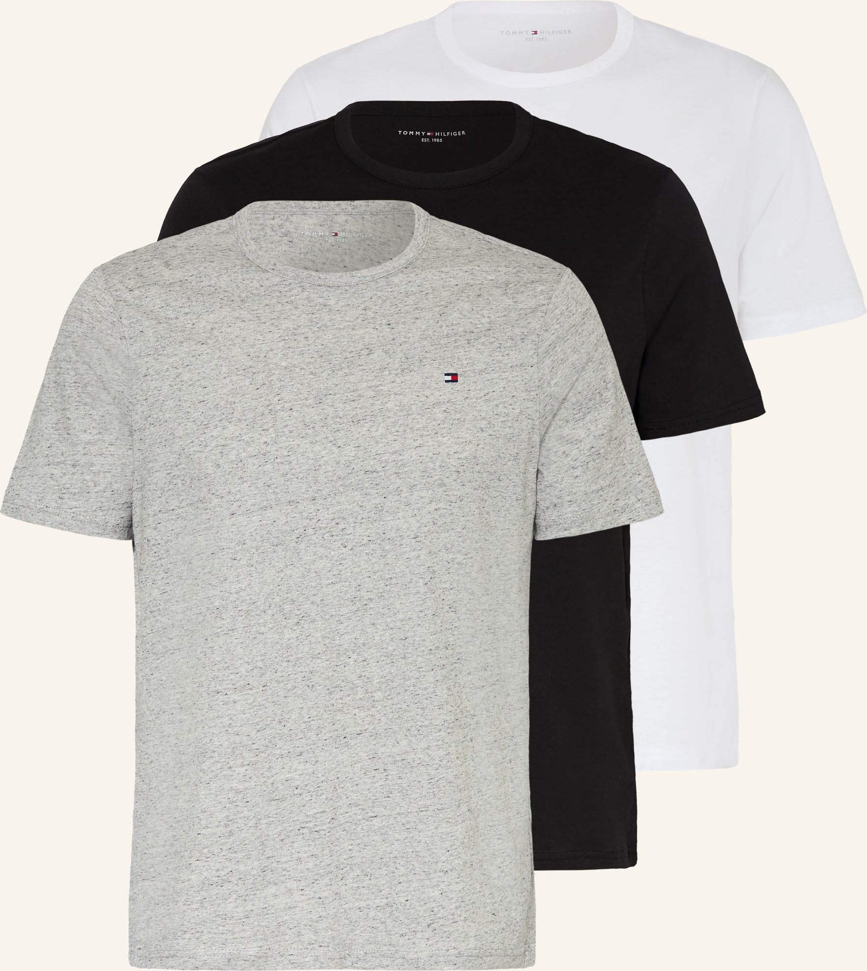 Tommy Hilfiger 3er-Pack T-Shirts grau