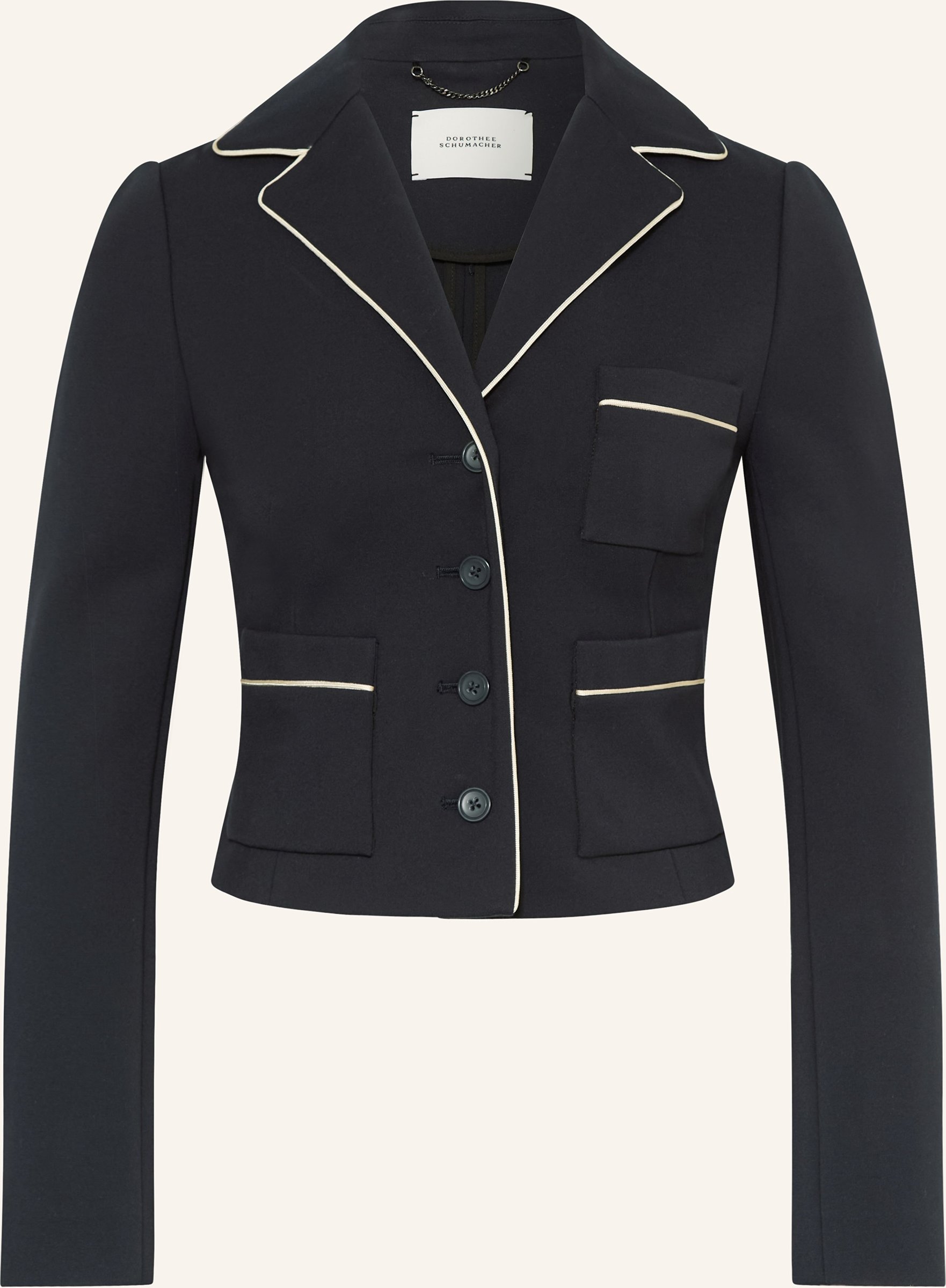 Dorothee Schumacher Cropped-Jacke Emotional Essence blau