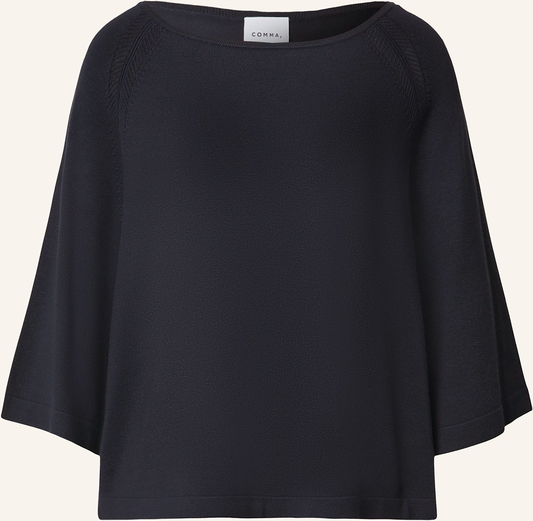 Thumbnail - Comma Pullover Mit 3/4-Arm blau