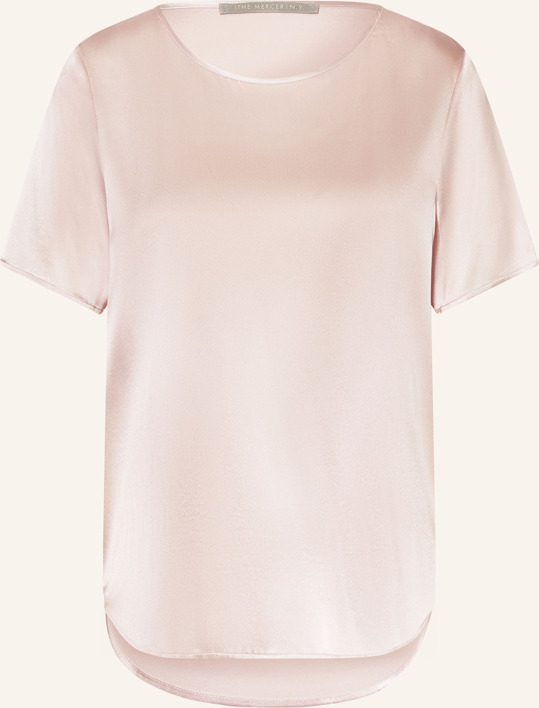 (The Mercer) N.Y. Blusentop Aus Seide rosa