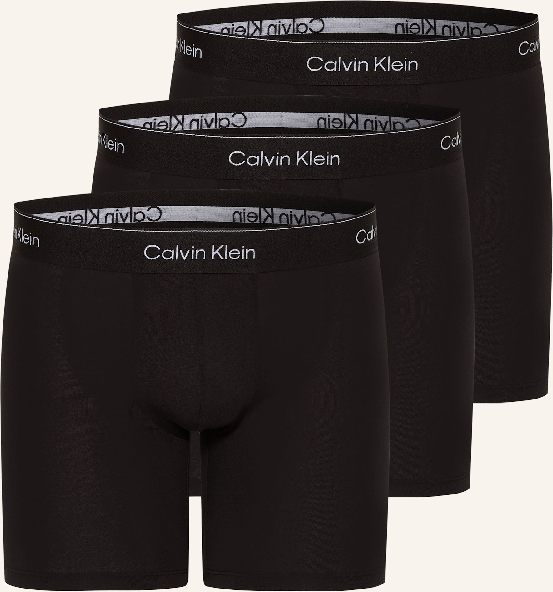 Thumbnail - Calvin Klein 3er-Pack Boxershorts Icon Cotton Stretch schwarz