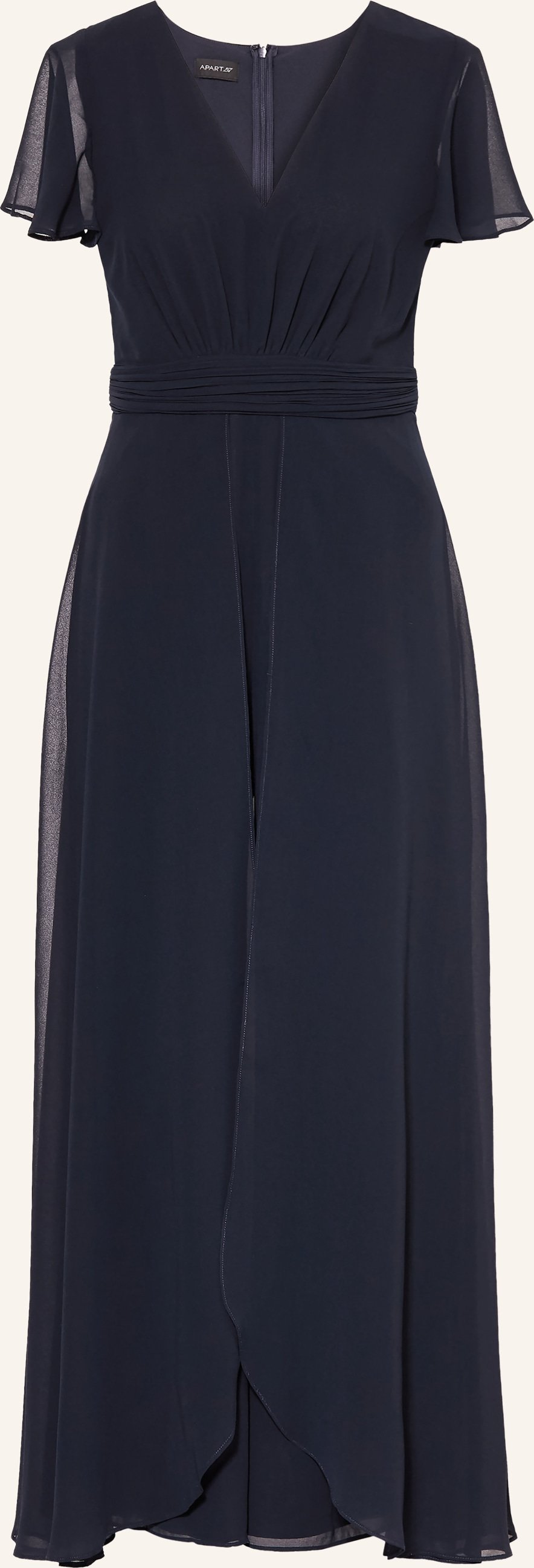 Apart Jumpsuit Mit Volants blau