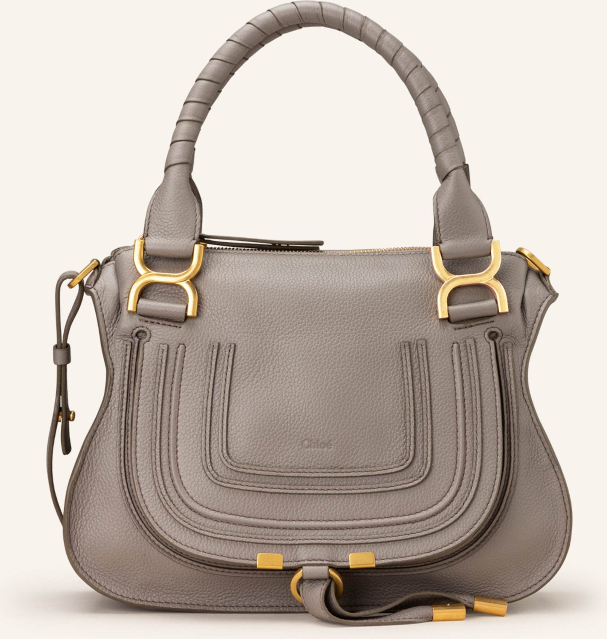 Thumbnail - Chloé Handtasche Marcie grau