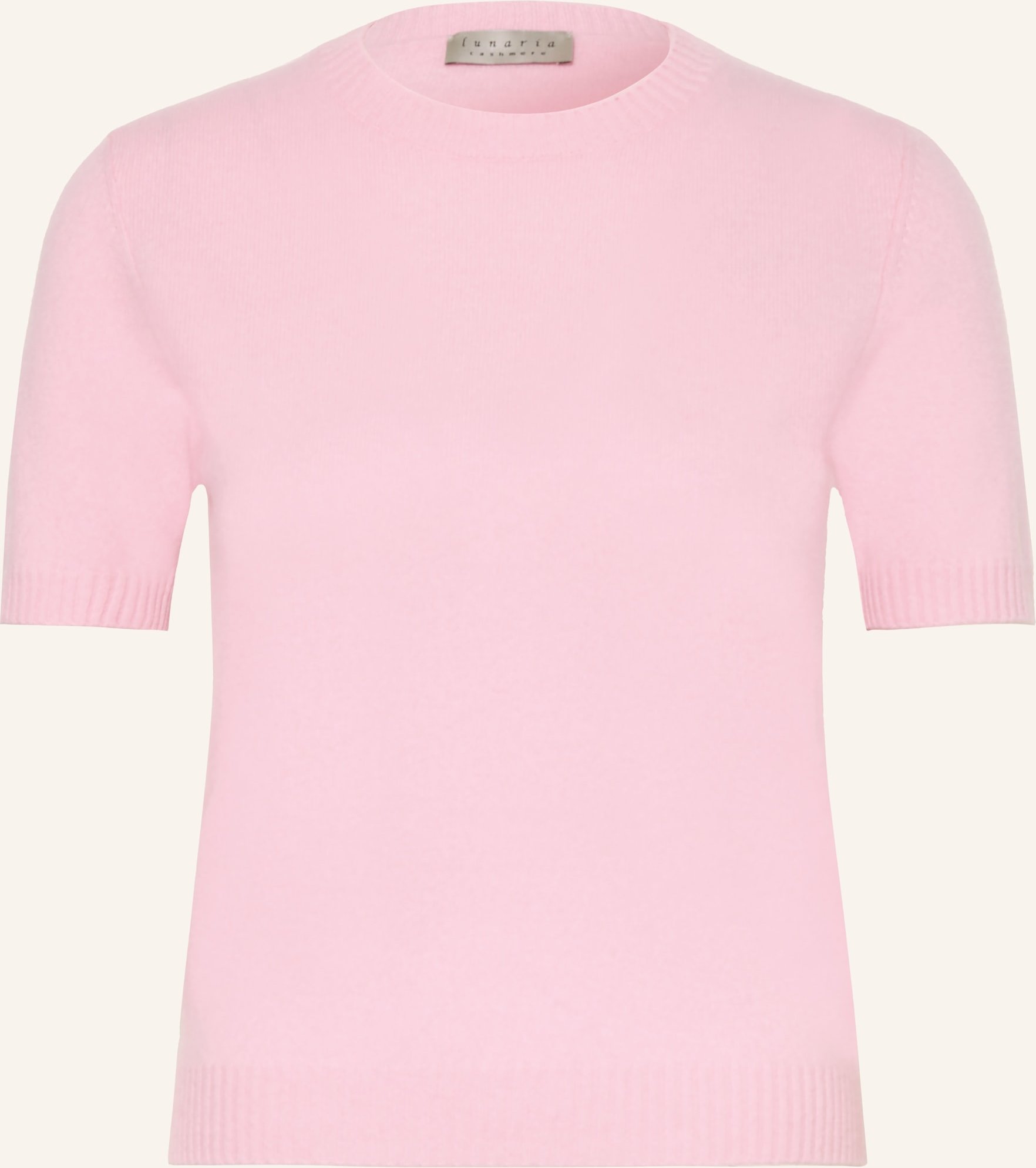 Lunaria Cashmere Strickshirt Aus Cashmere rosa