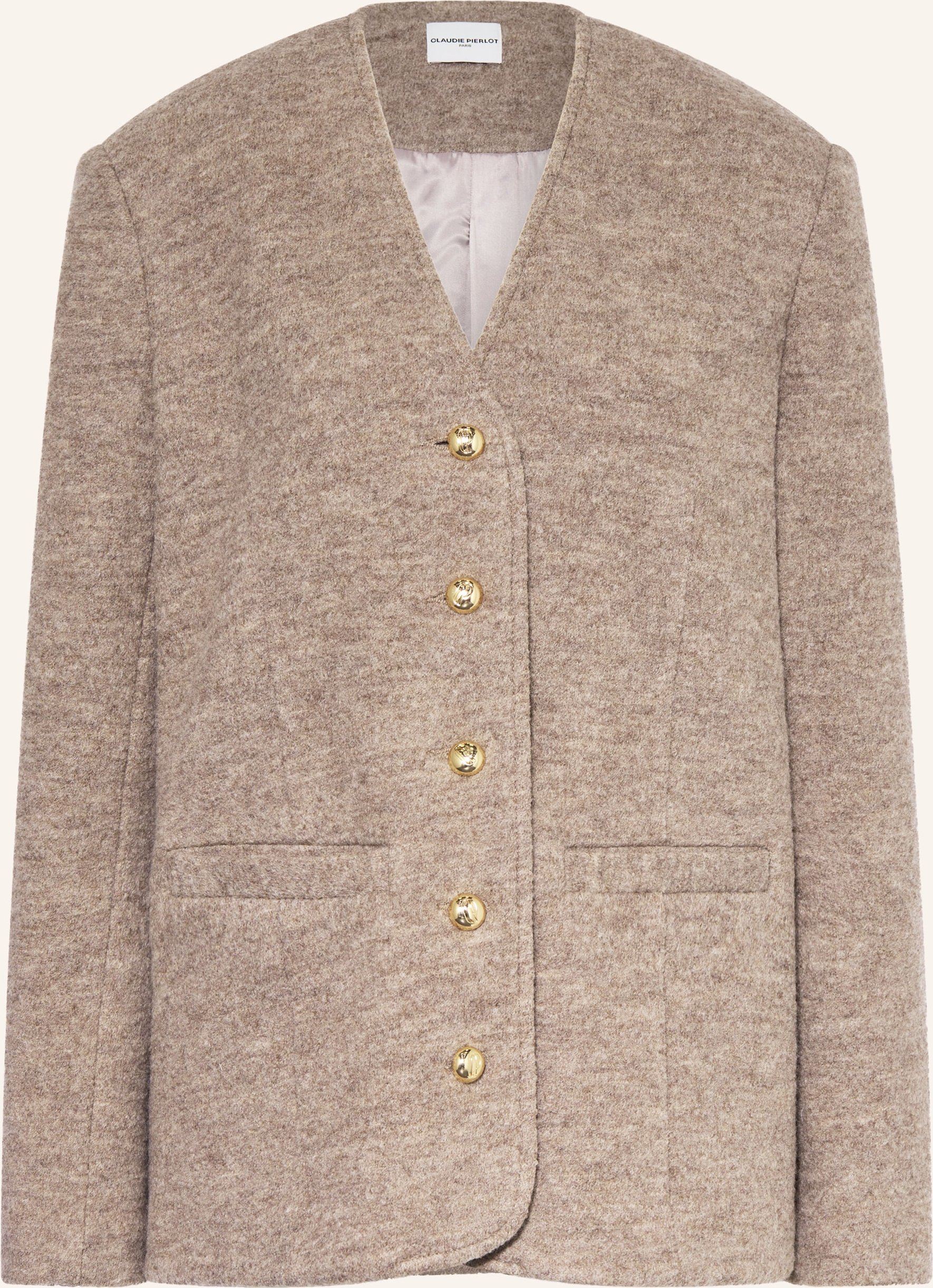 Claudie Pierlot Overjacket Victoria Heather beige