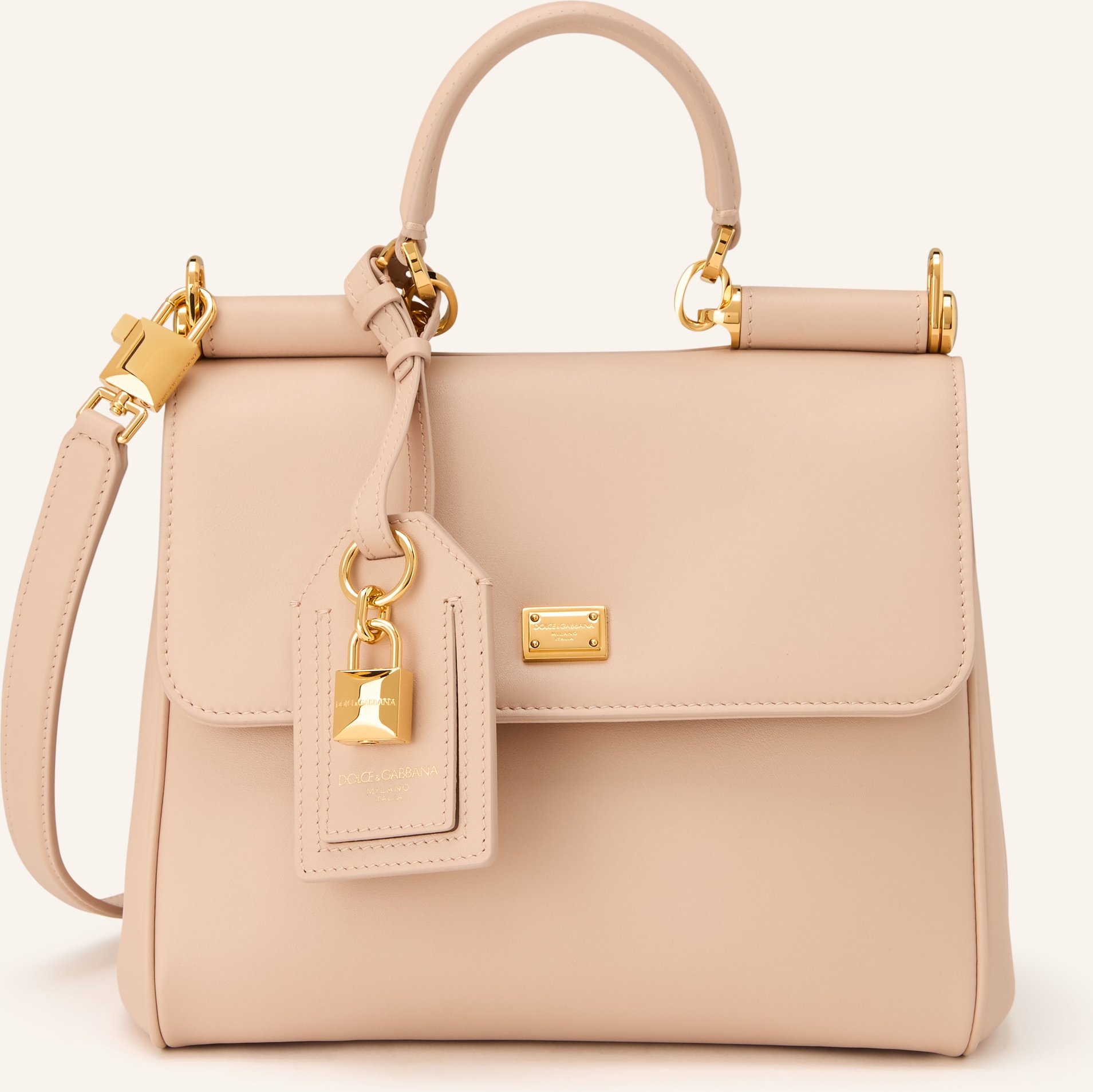 Dolce & Gabbana Handtasche My Sicily Plongé rosa