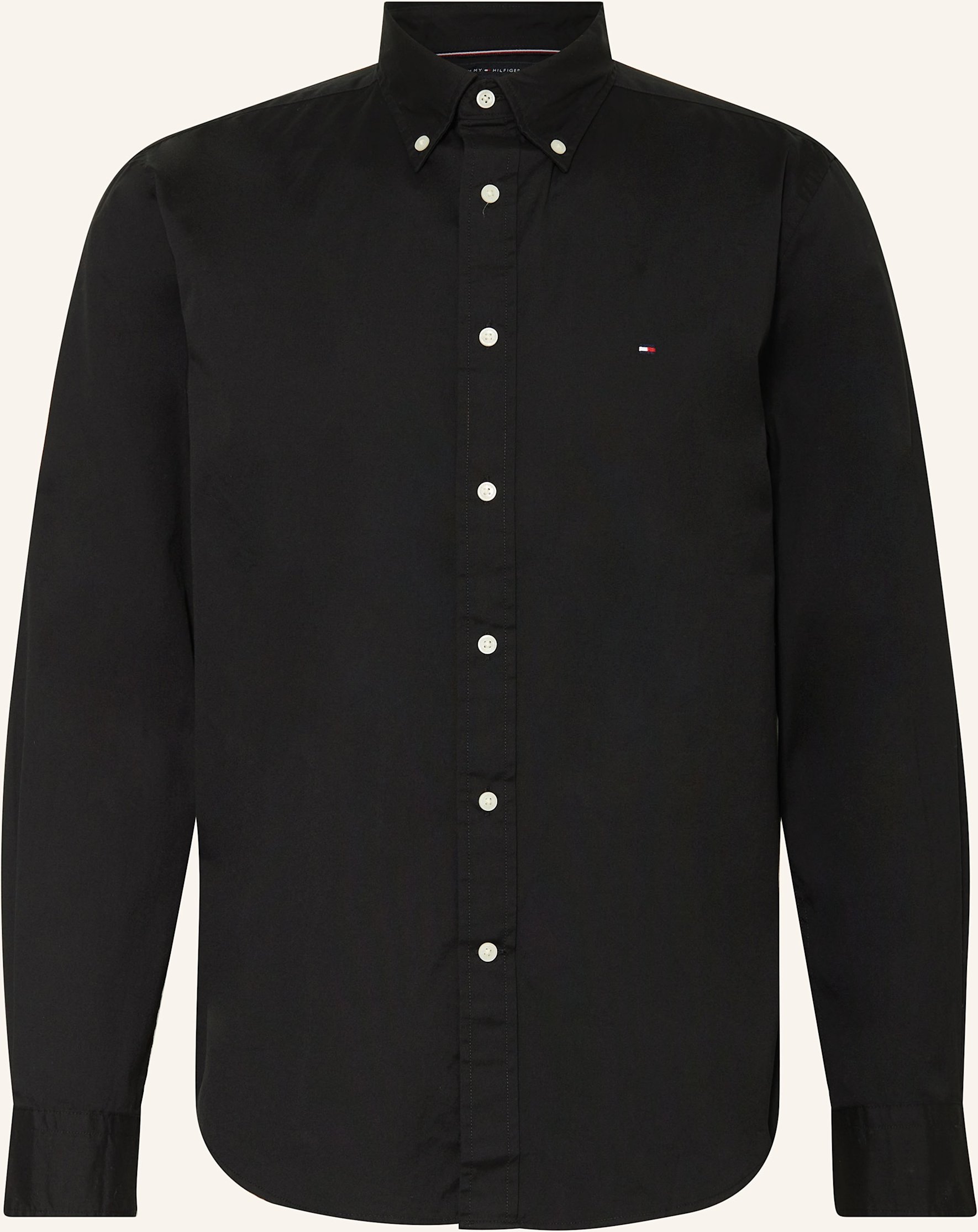Tommy Hilfiger Hemd Regular Fit schwarz