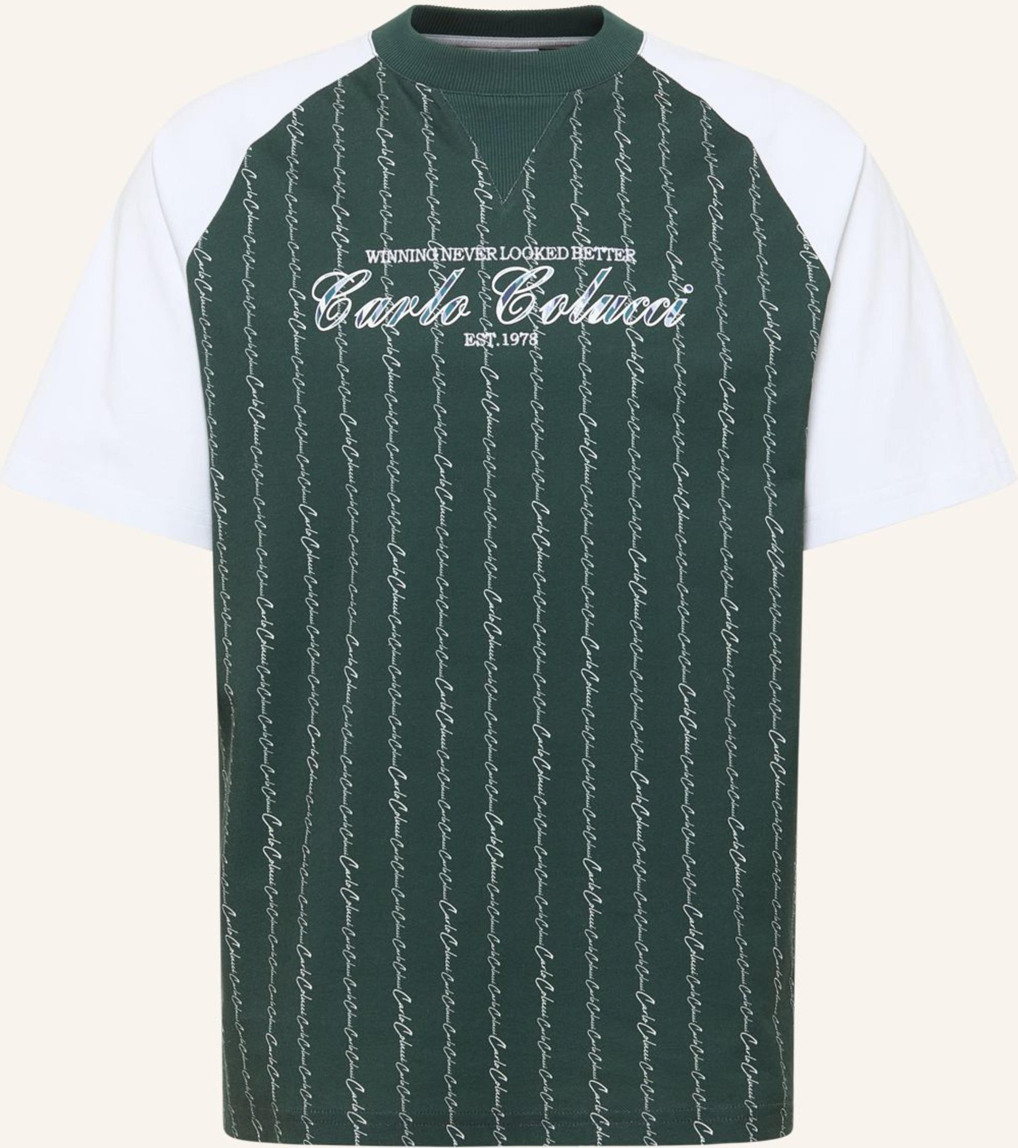 Carlo Colucci T-Shirt - Match Point Fara gruen
