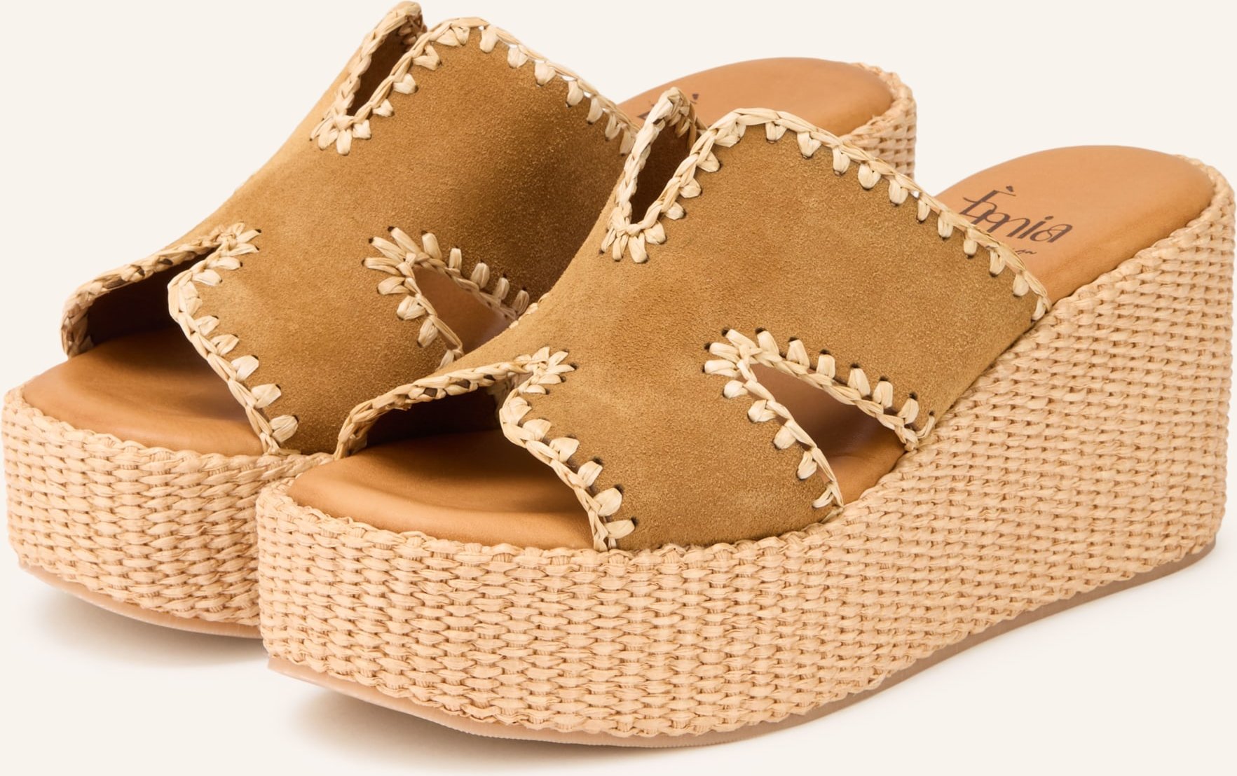 È Mia Plateau-Wedges beige