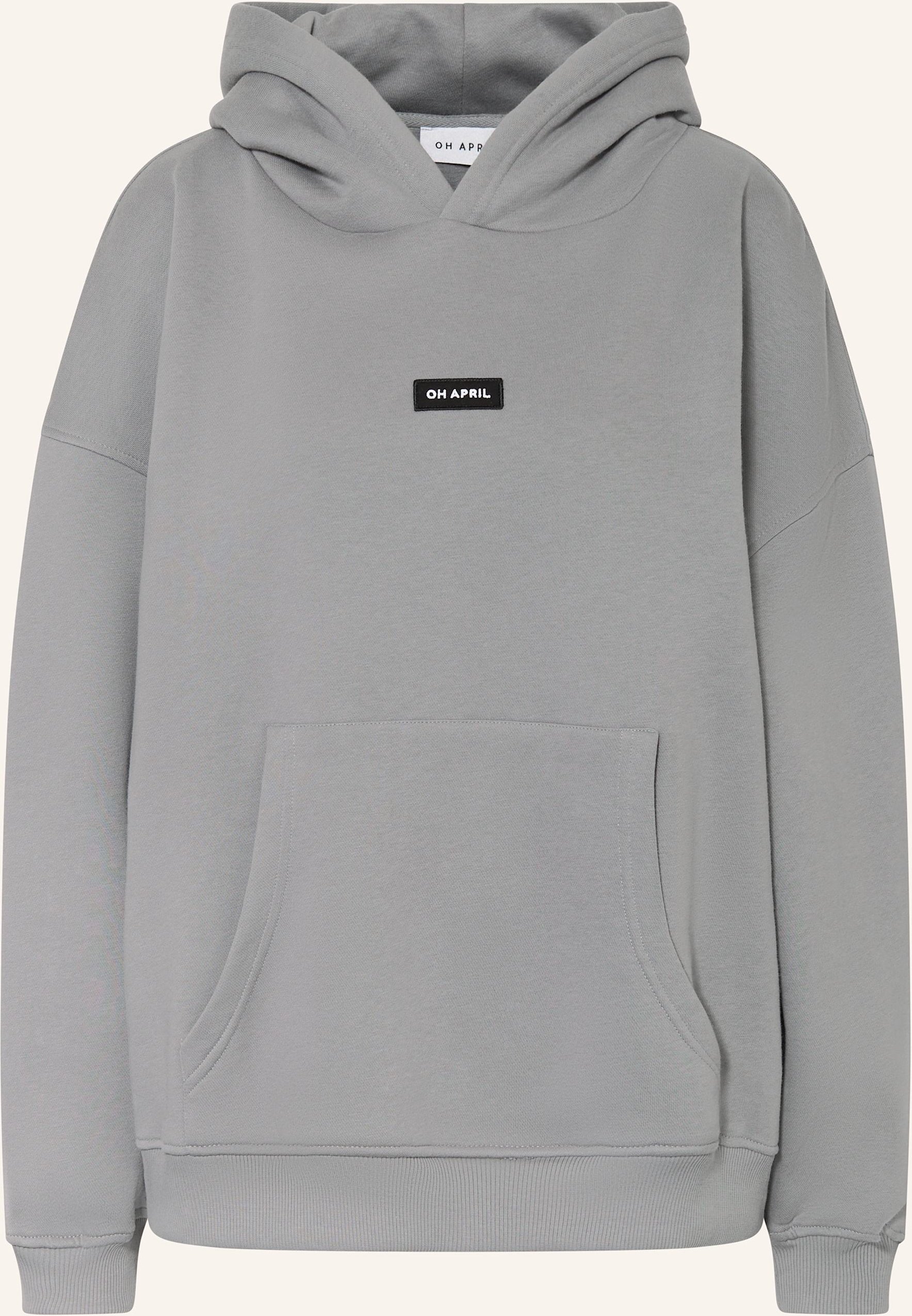 Oh April Oversized-Hoodie grau