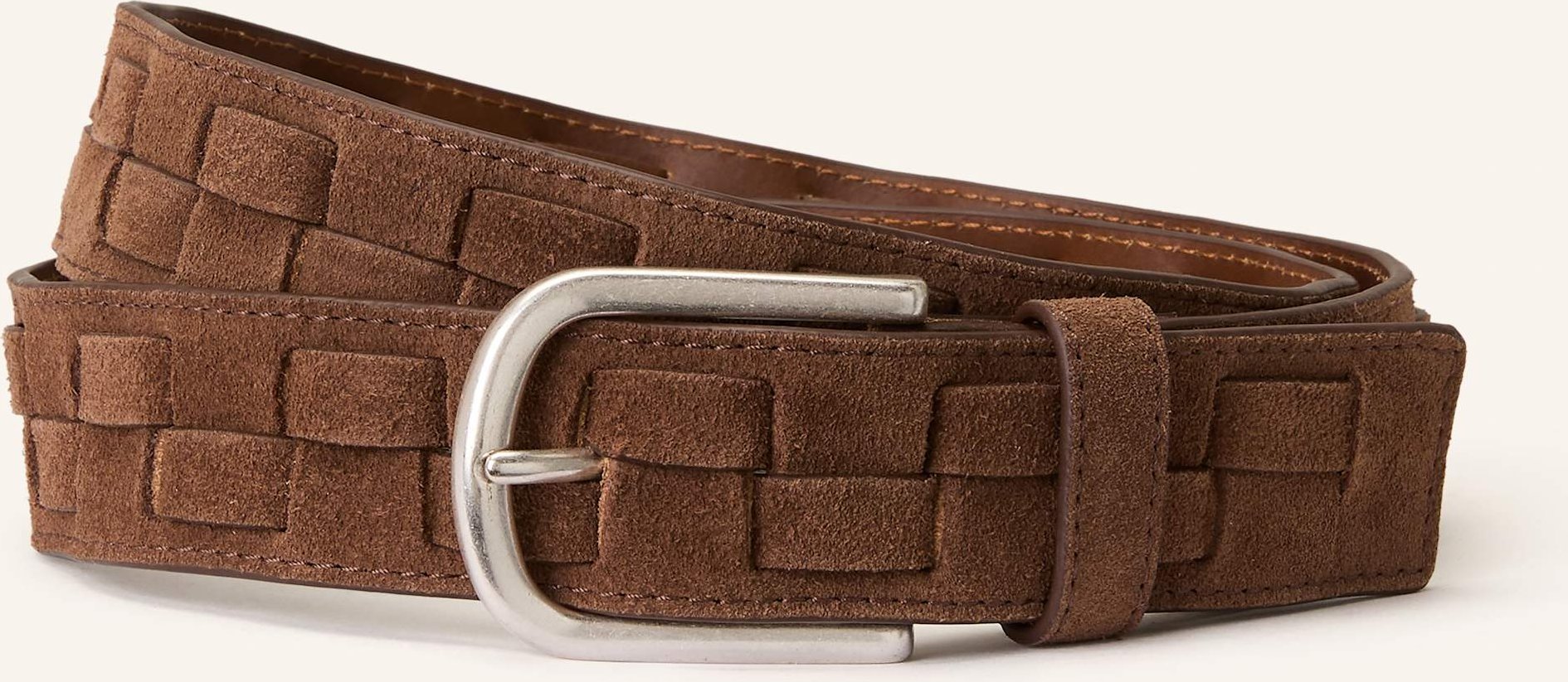 Schuchard & Friese Flechtgürtel Matteo Aus Leder braun