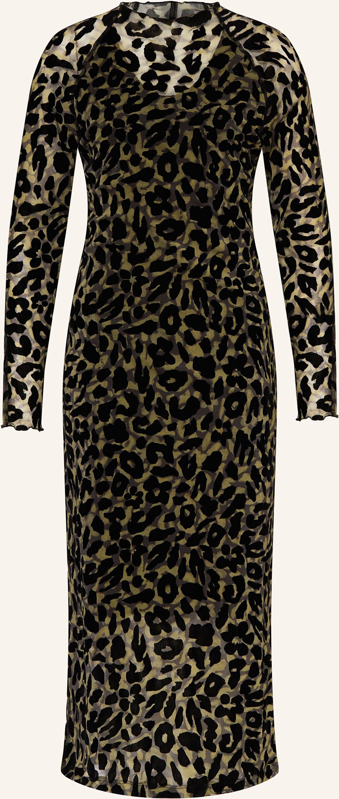 Marc Cain Mesh-Kleid Mit Samt gruen