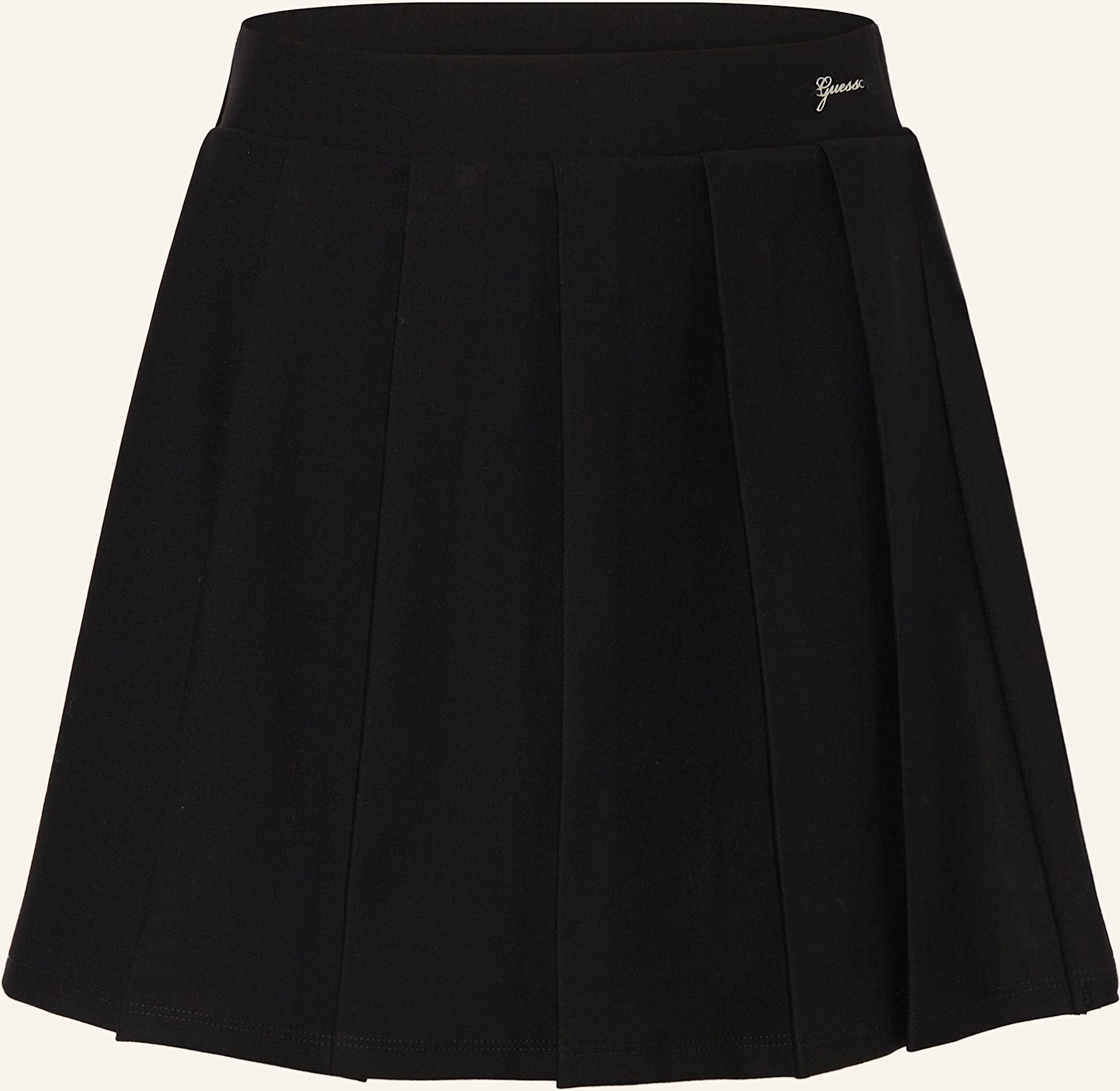 Guess Faltenrock Aus Jersey schwarz