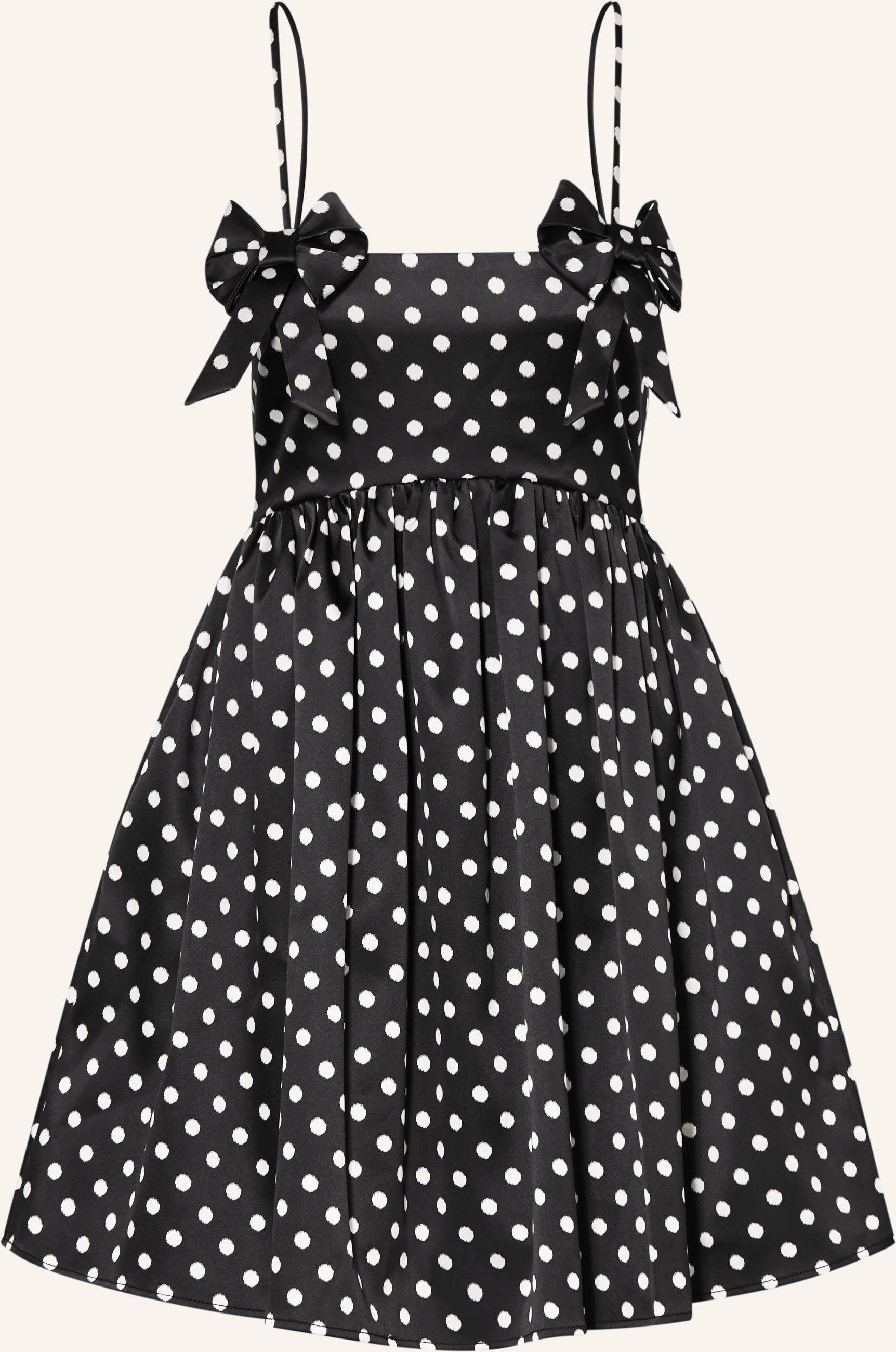 Ganni Satinkleid schwarz