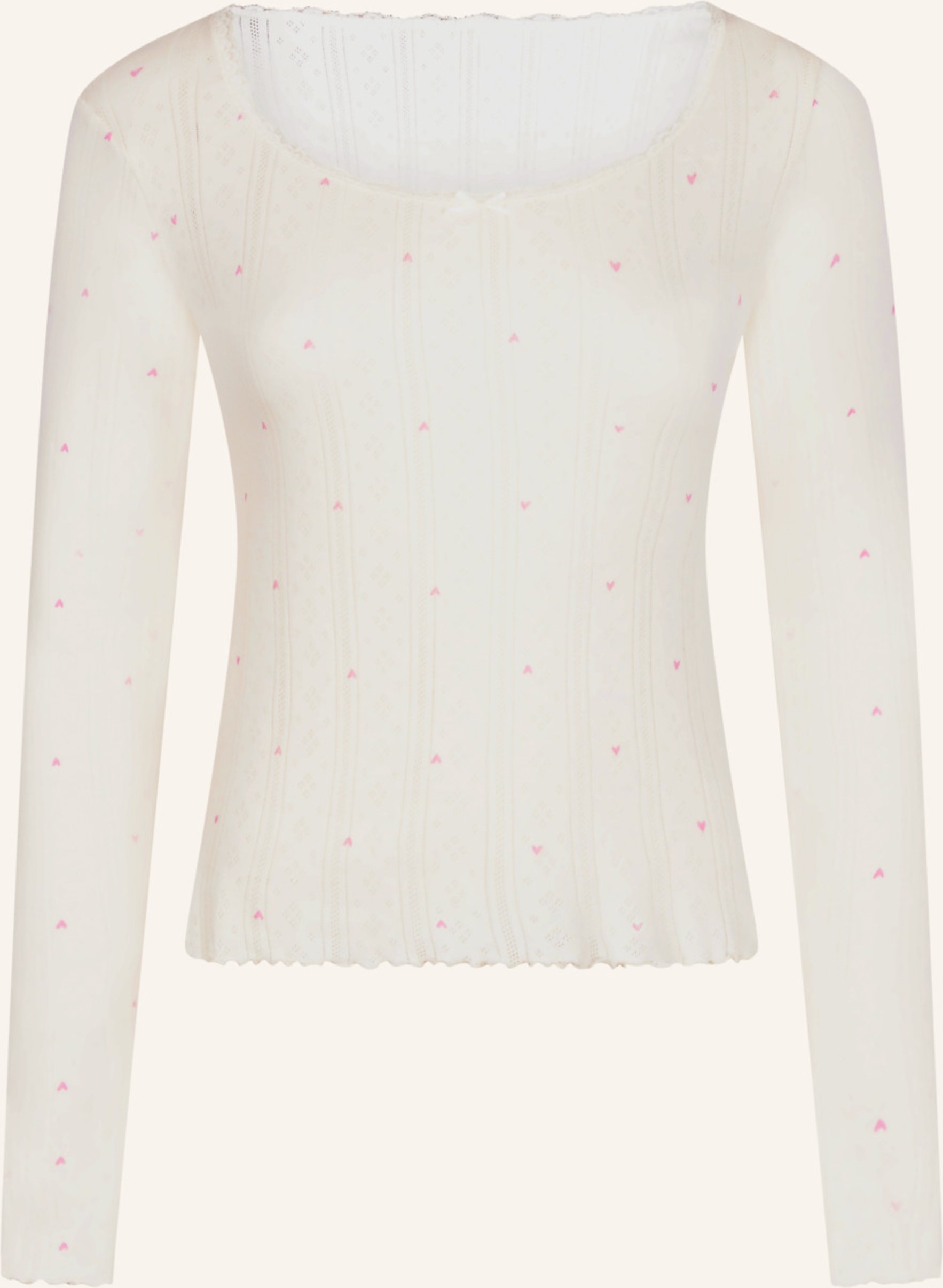 Hunkemöller Schlafshirt Pointelle weiss