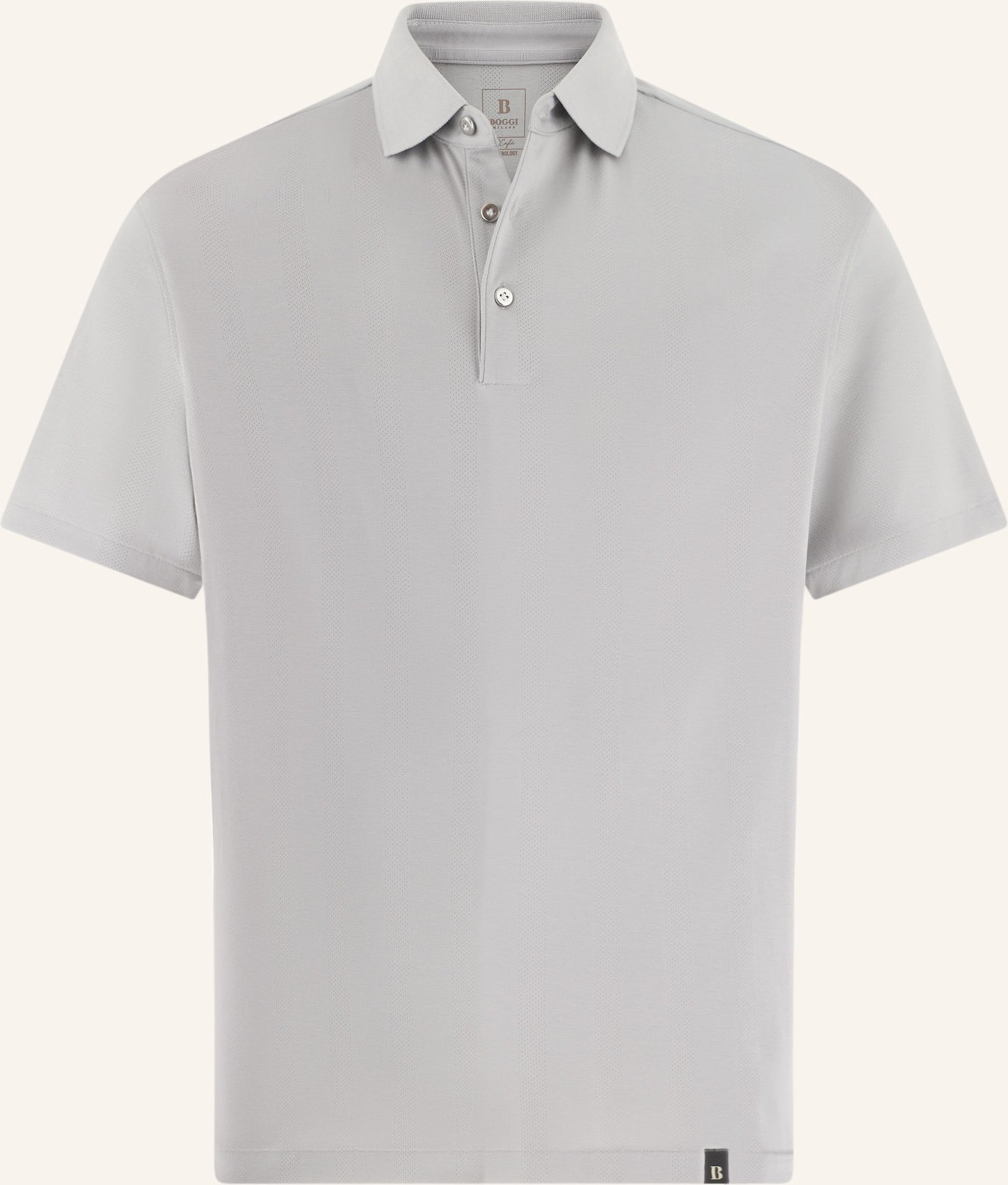 Thumbnail - Boggi Milano Piqué-Poloshirt grau