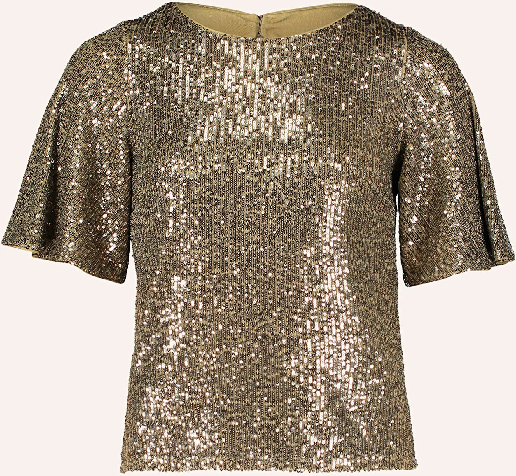 V By Vera Mont Blusenshirt Mit Pailletten gruen