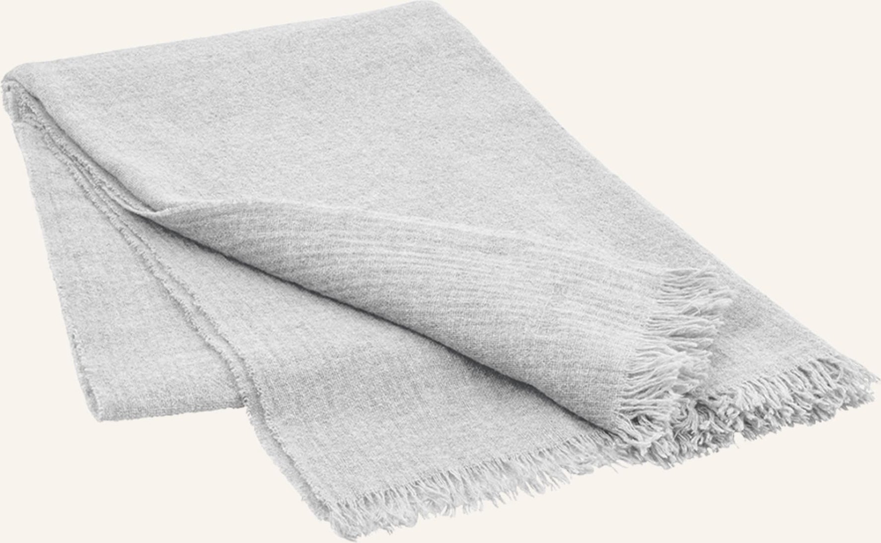 Blomus Plaid Merino Aus Merinowolle grau