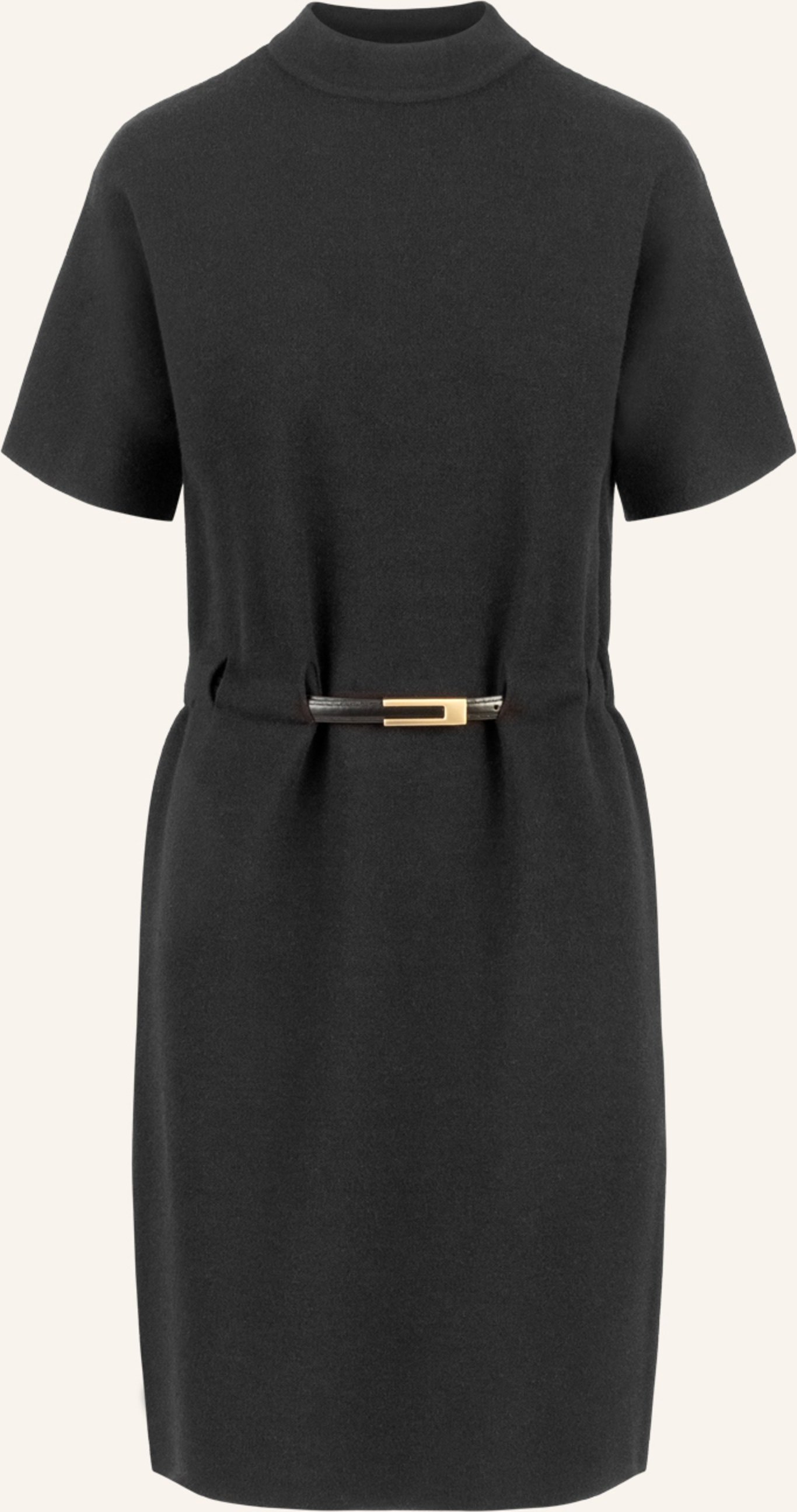 Apart Strickkleid Mit Gürtel schwarz