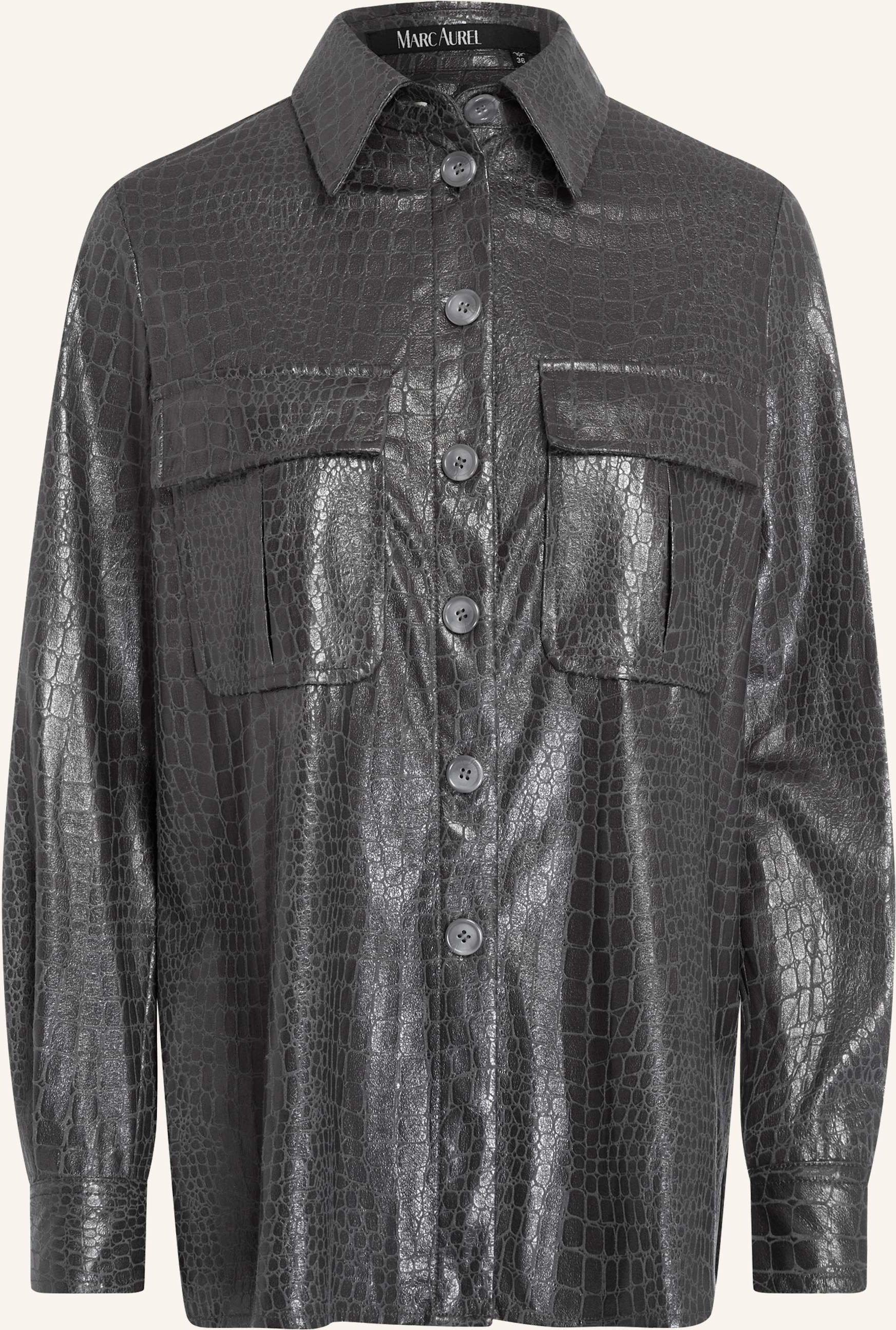 Marc Aurel Überhemd grau
