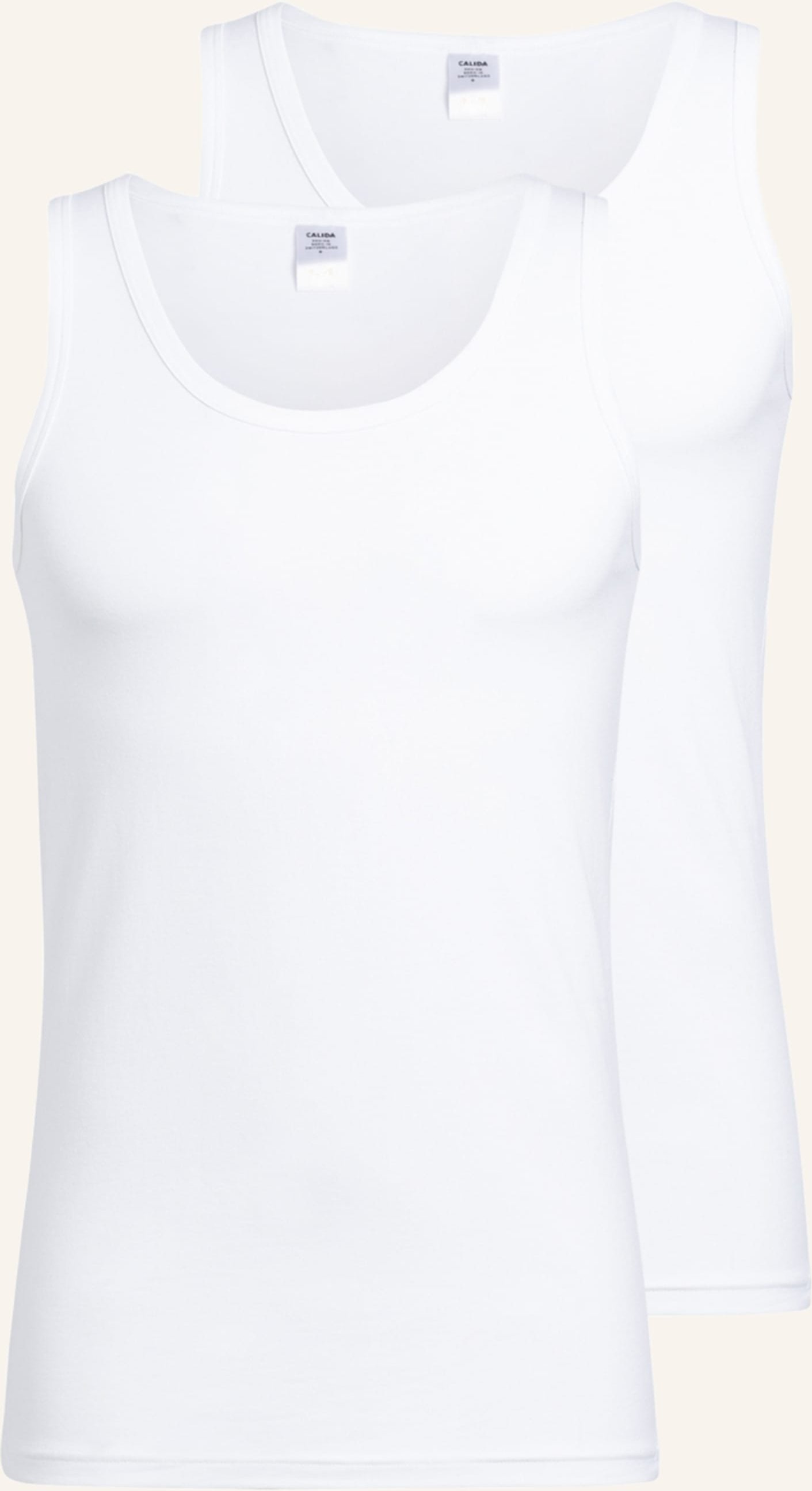 Thumbnail - Calida 2er-Pack Unterhemden Natural Benefit weiss