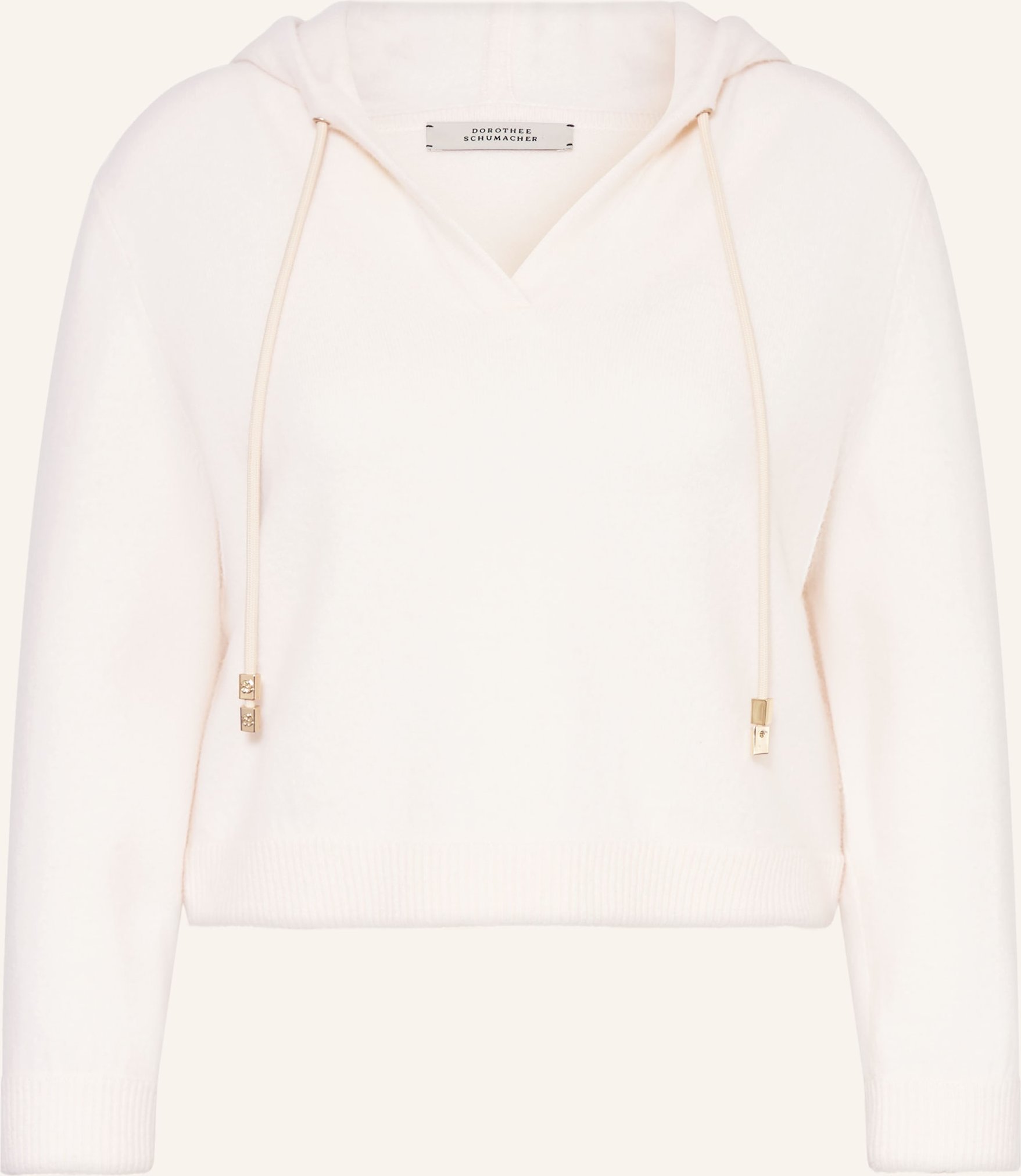 Dorothee Schumacher Hoodie Modern Statements Mit Cashmere weiss