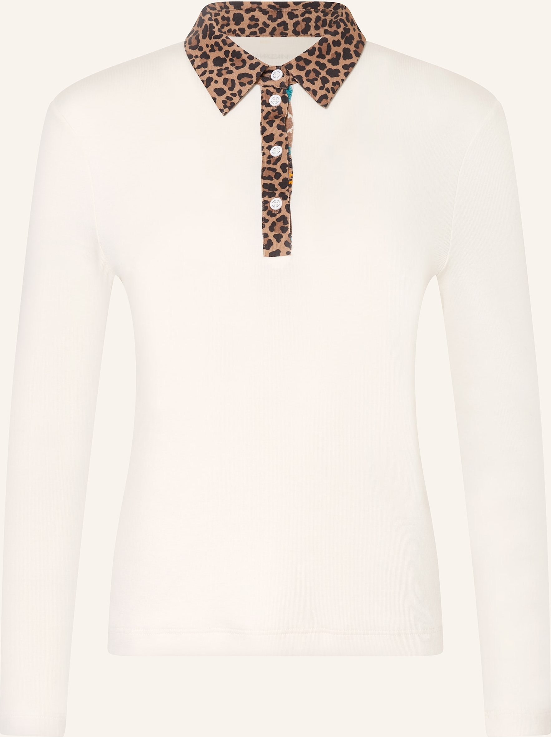 Thumbnail - Marc Cain Jersey-Poloshirt weiss