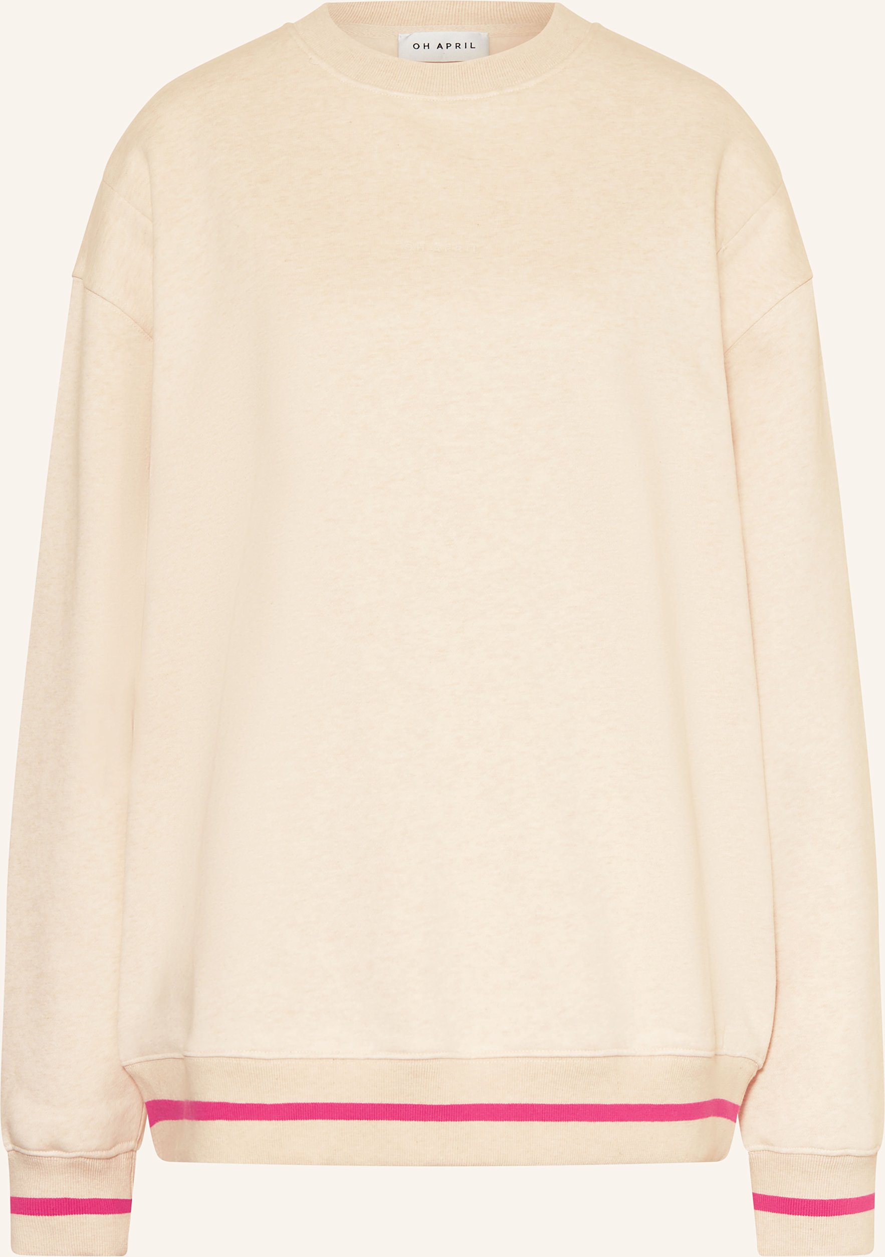 Thumbnail - Oh April Oversized-Sweatshirt Hot Mum beige