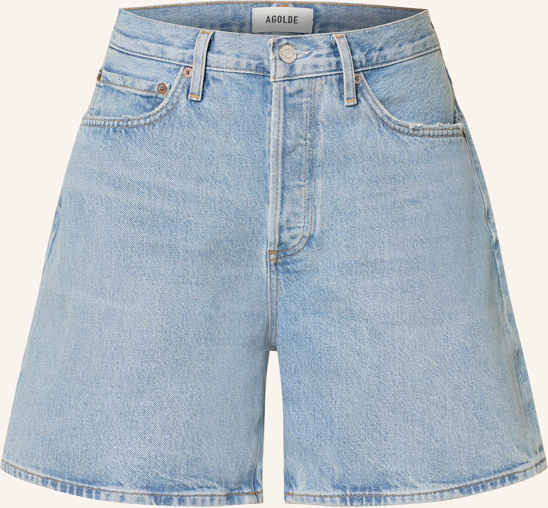 Agolde Jeanshorts Dame blau