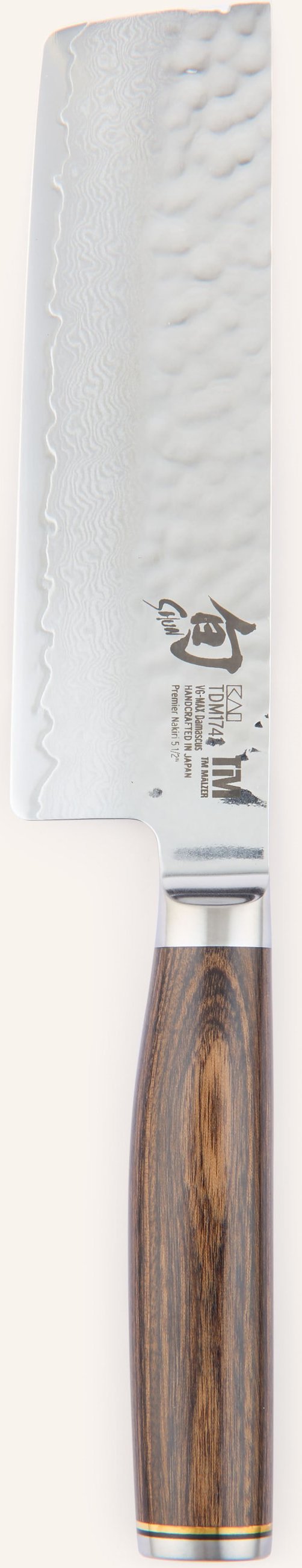 Kai 2-Tgl. Set Shun Premier Nakiri-Messer Und Schleifgutschein silber