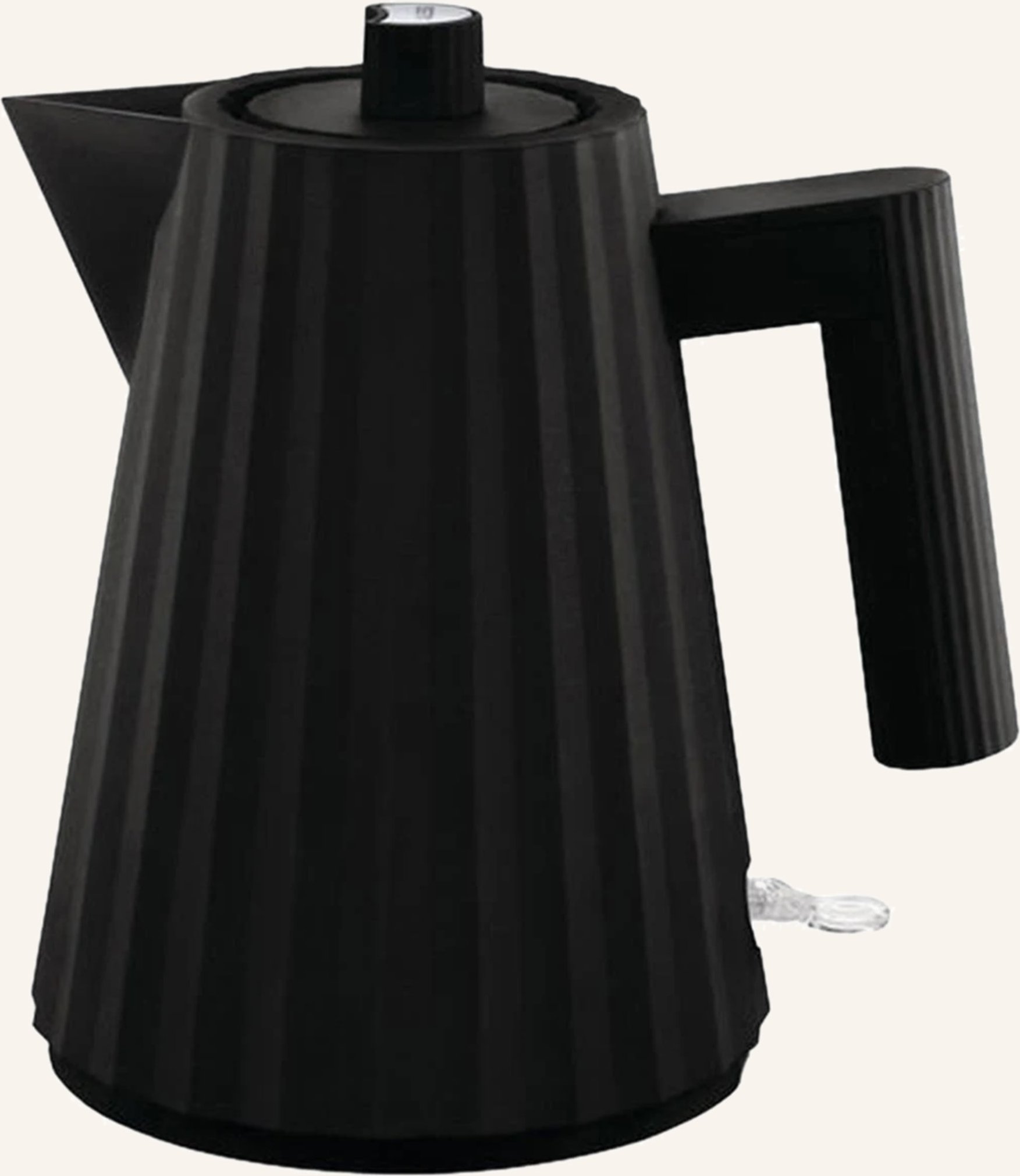 Alessi Wasserkocher Plissé schwarz