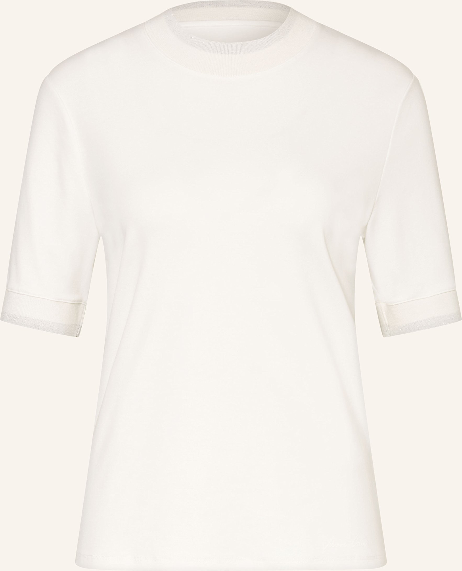 Marc Cain T-Shirt Mit Glitzergarn weiss