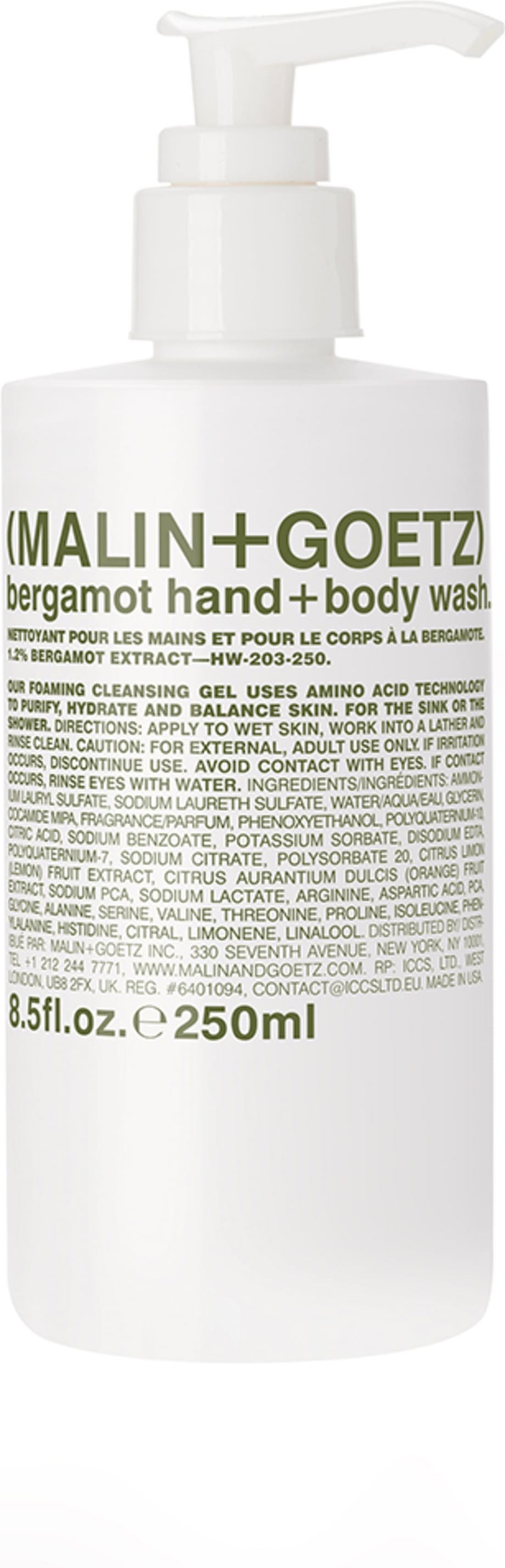 (Malin+Goetz) Bergamot Hand + Body Wash Körper- und Handwaschgel 250 ml