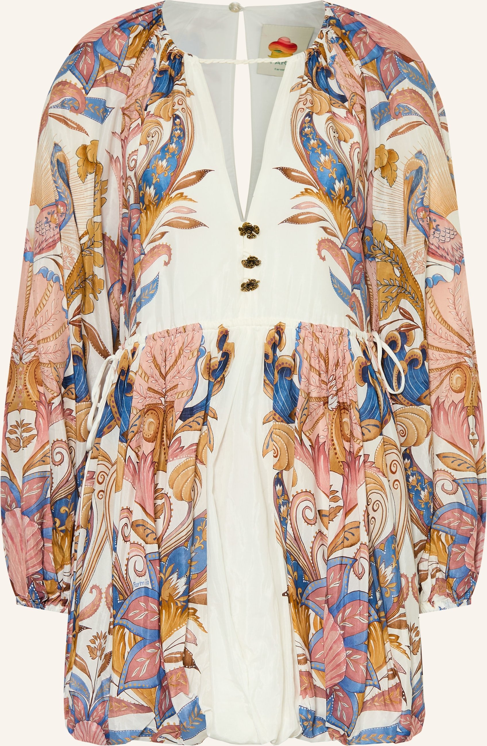 Farm Rio Kleid Sea Garden weiss