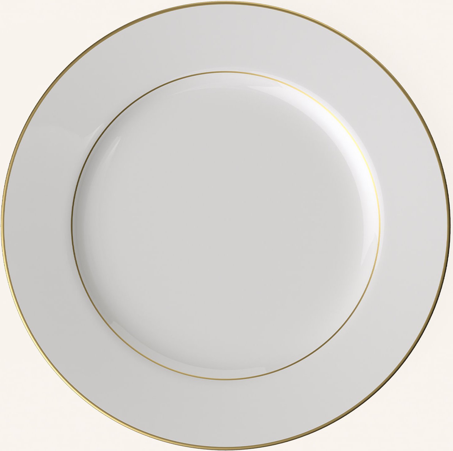 Villeroy & Boch Platte Rund, Flach Anmut Gold weiss