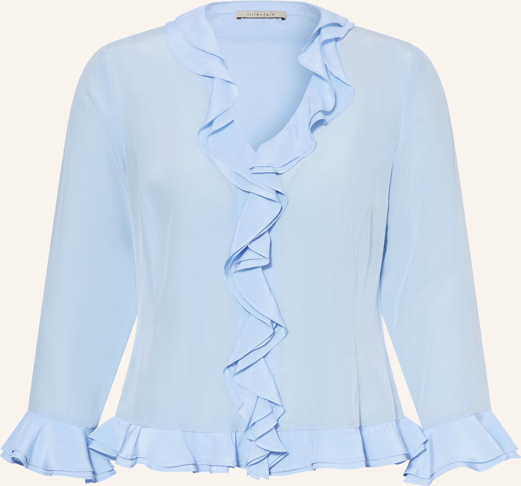 Lilienfels Seidenbluse blau