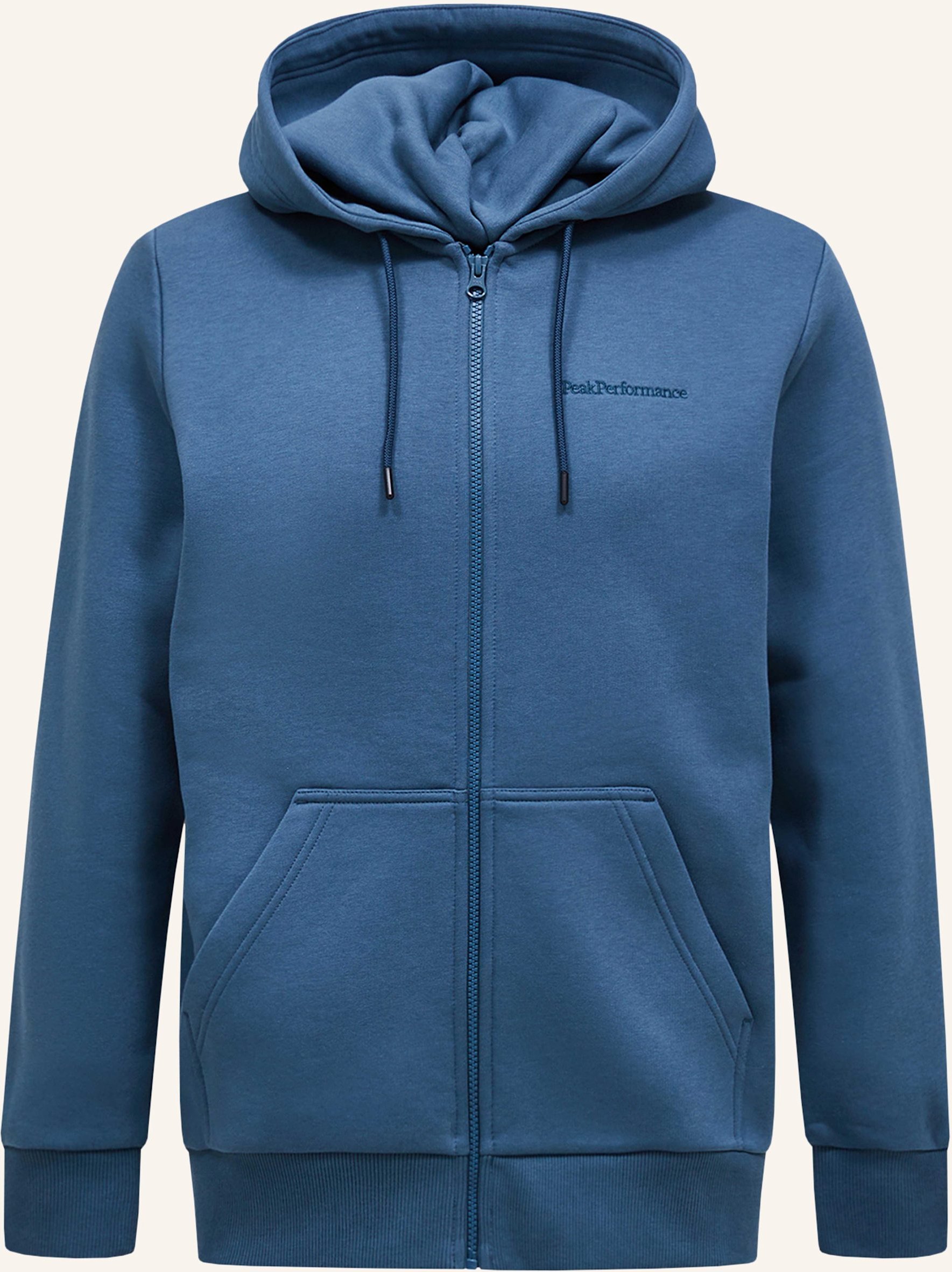 Peak Performance Kapuzensweatshirtjacke blau