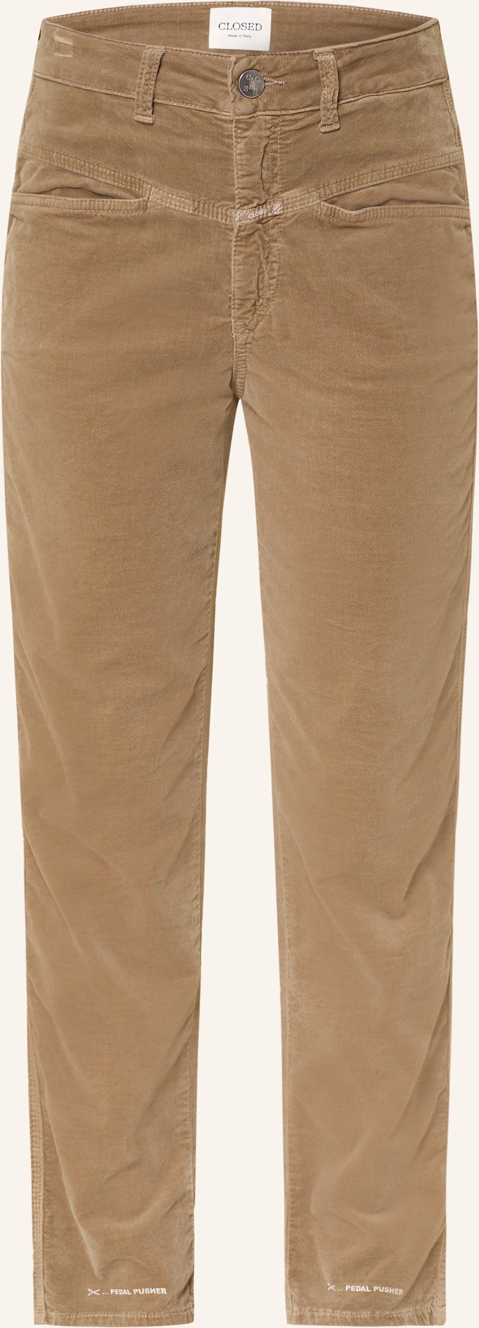 Thumbnail - Closed Cordhose Pedal Pusher beige