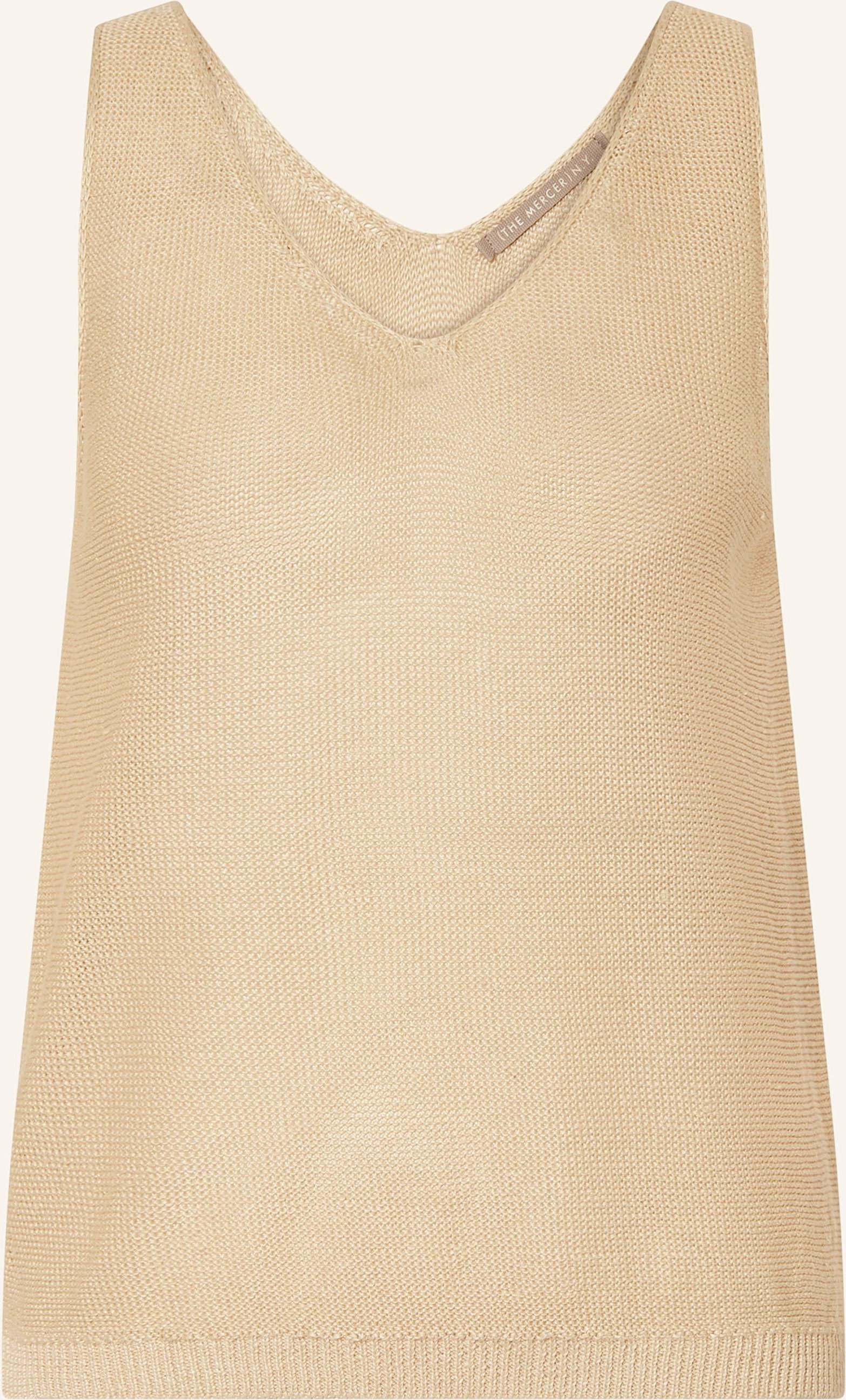 Thumbnail - (The Mercer) N.Y. Stricktop Aus Leinen beige