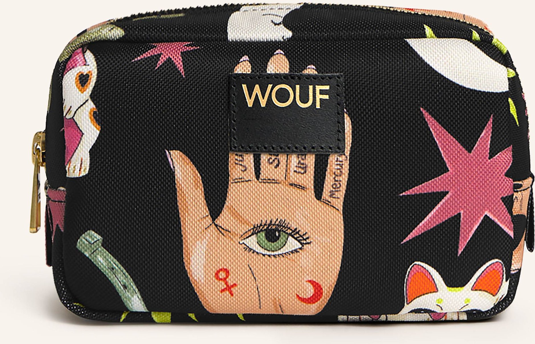 Thumbnail - Wouf Kosmetiktasche Circus schwarz