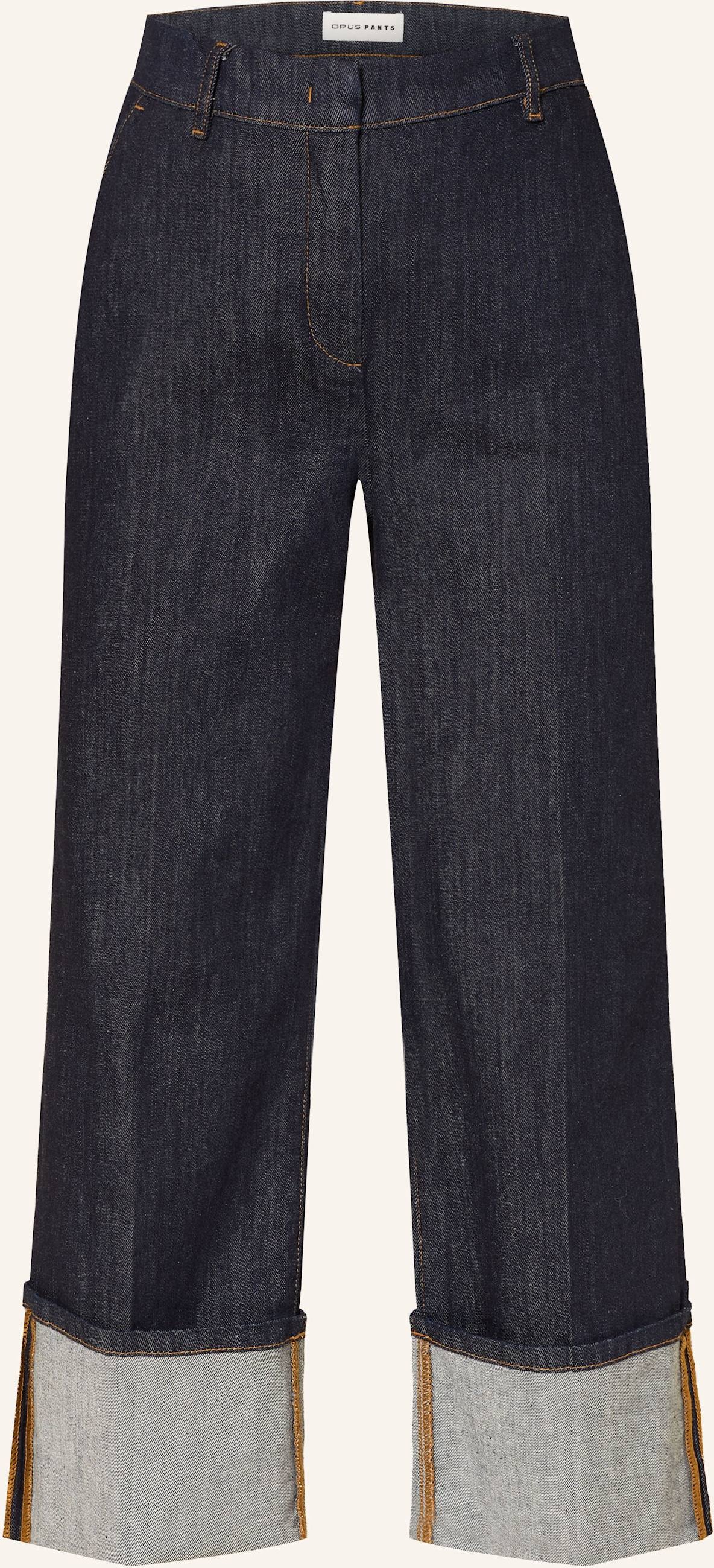 Opus Pants Wide Leg Jeans Moira Clean blau