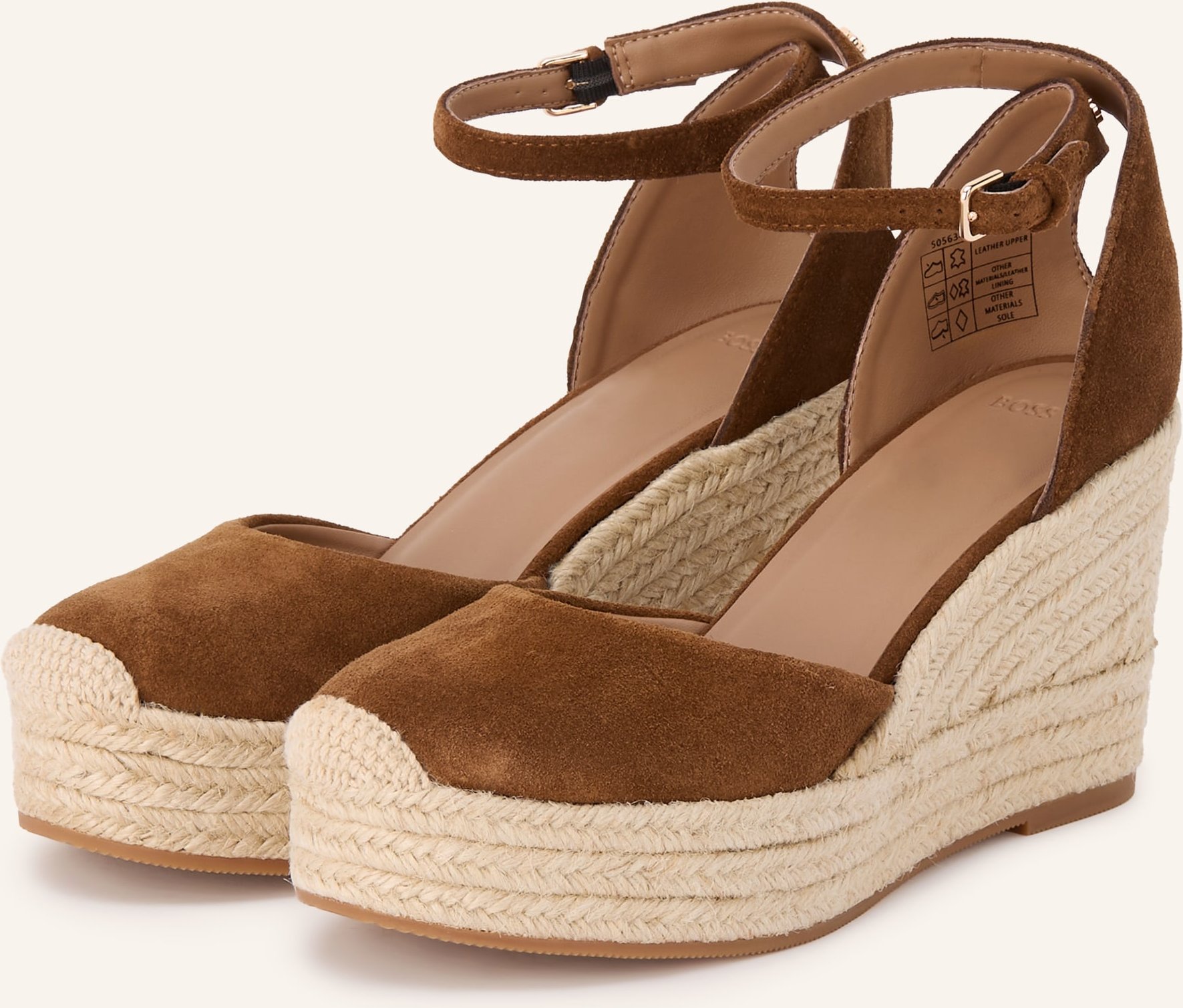 Boss Wedges Madeira braun