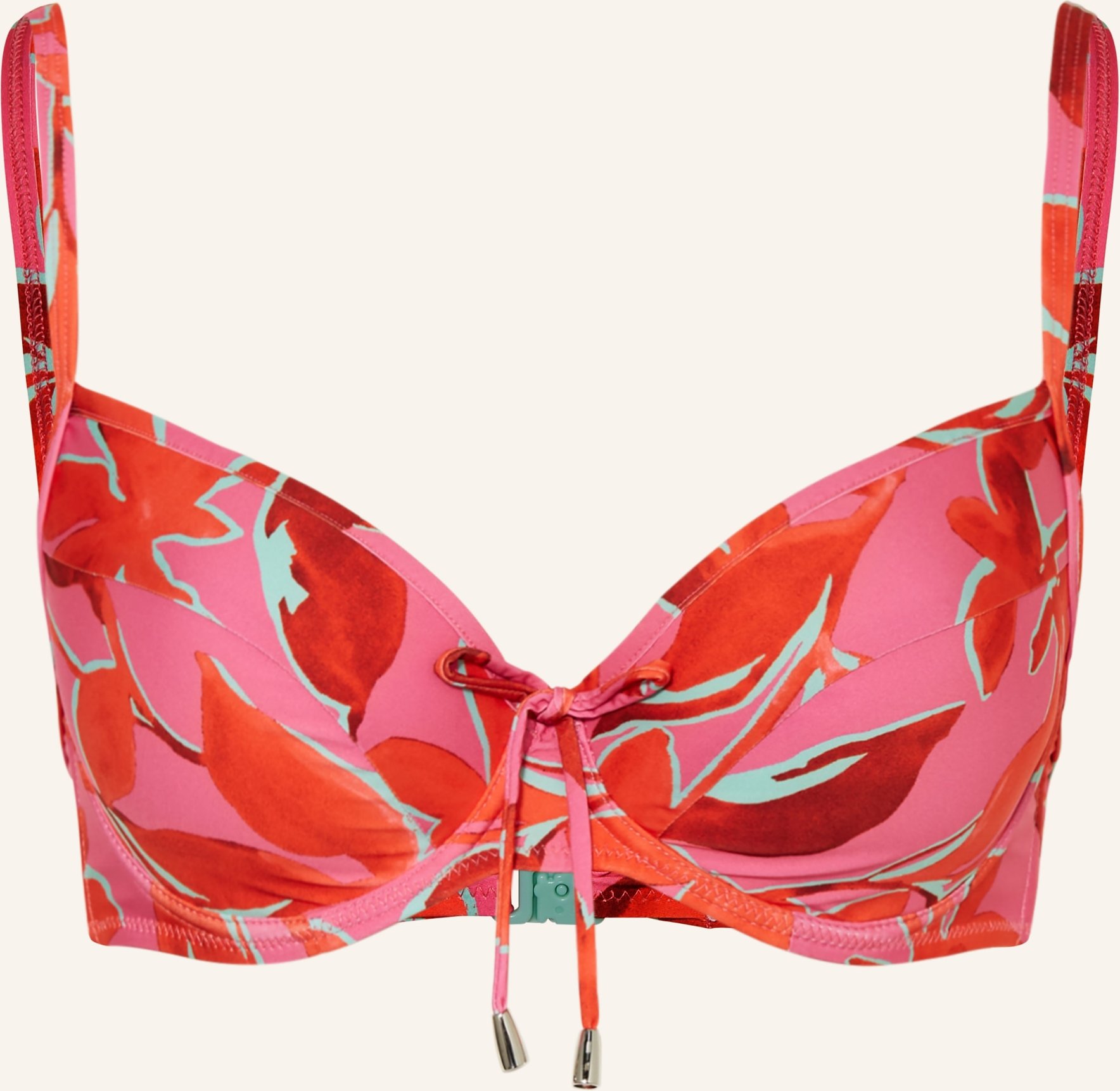 Lidea Bügel-Bikini-Top Fused Florals pink