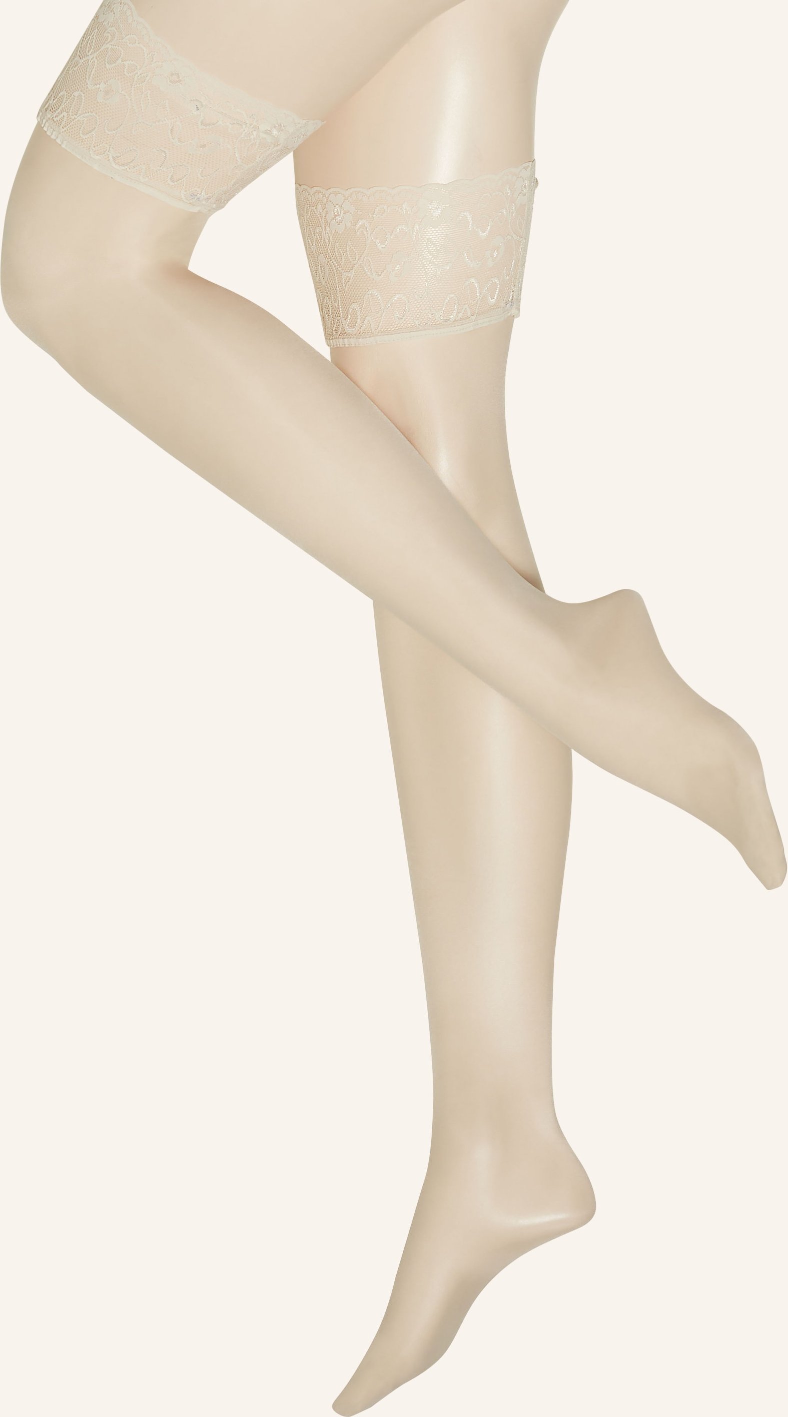 Thumbnail - Falke Halterlose Strümpfe Seidenglatt beige