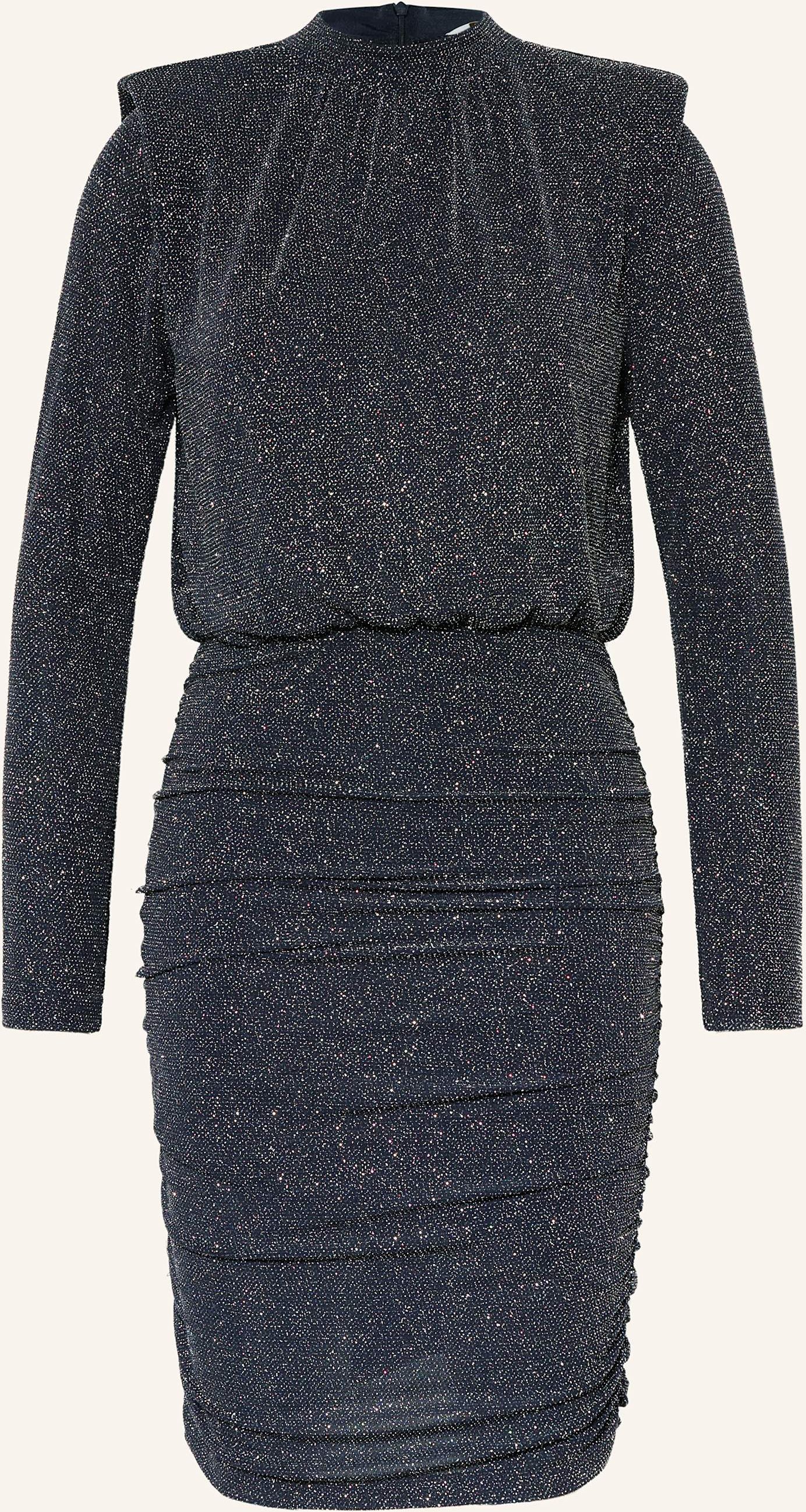 Rich & Royal Kleid Mit Glitzergarn blau