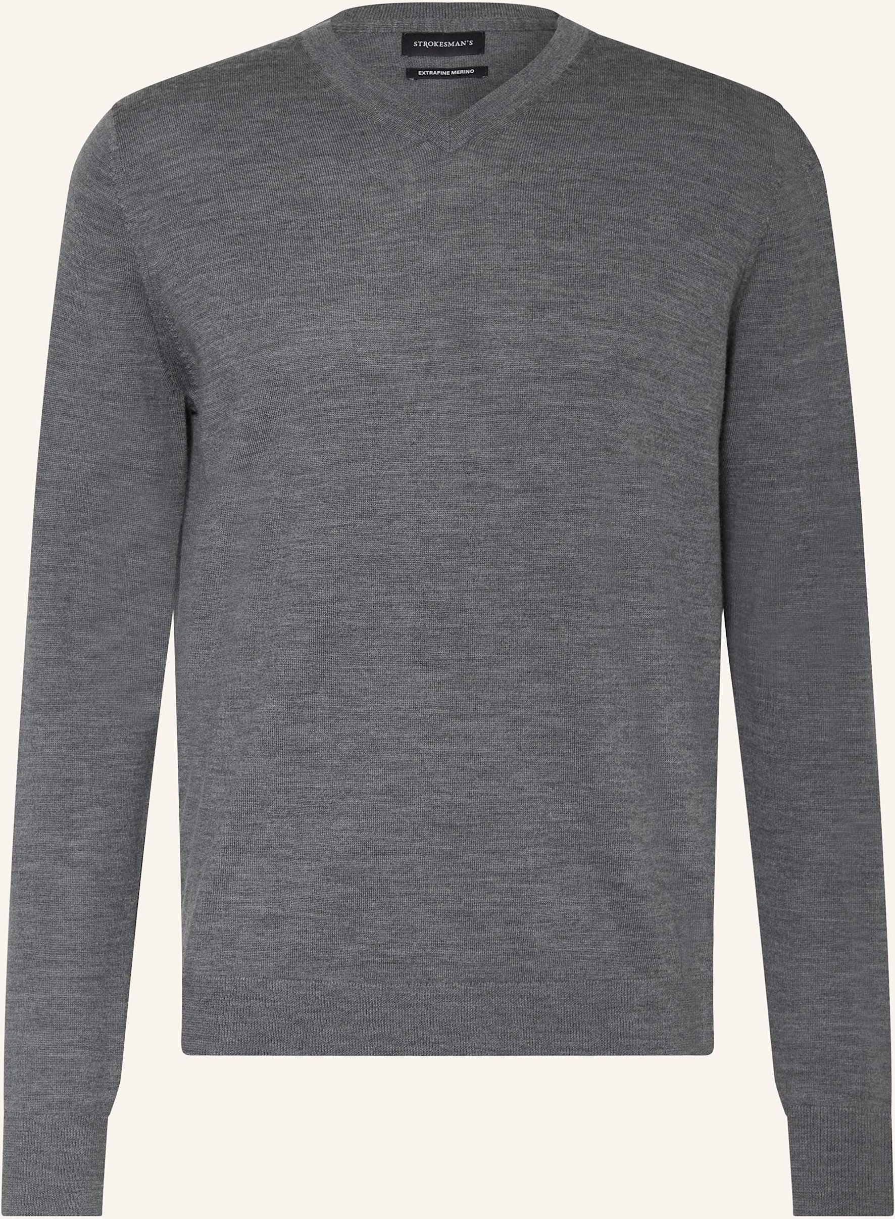 Strokesman's Pullover Aus Merinowolle grau